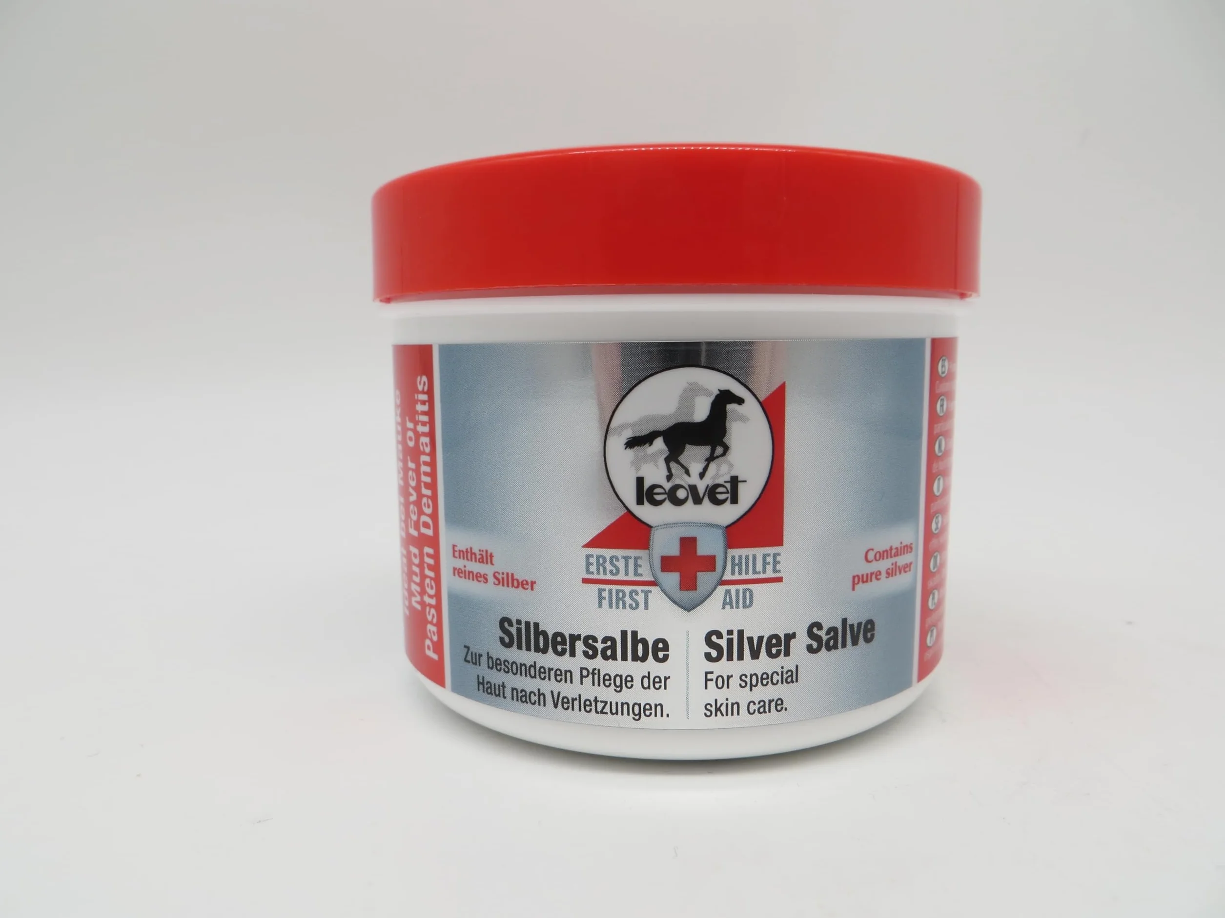 Leovet Baume Premier Secours Argent | Pack Double | 2 x 150 ML | Peut contribuer à Un Soin Particulier de la Peau après des blessures | Peut être utilisé en Soutien Contre la dermatophilose