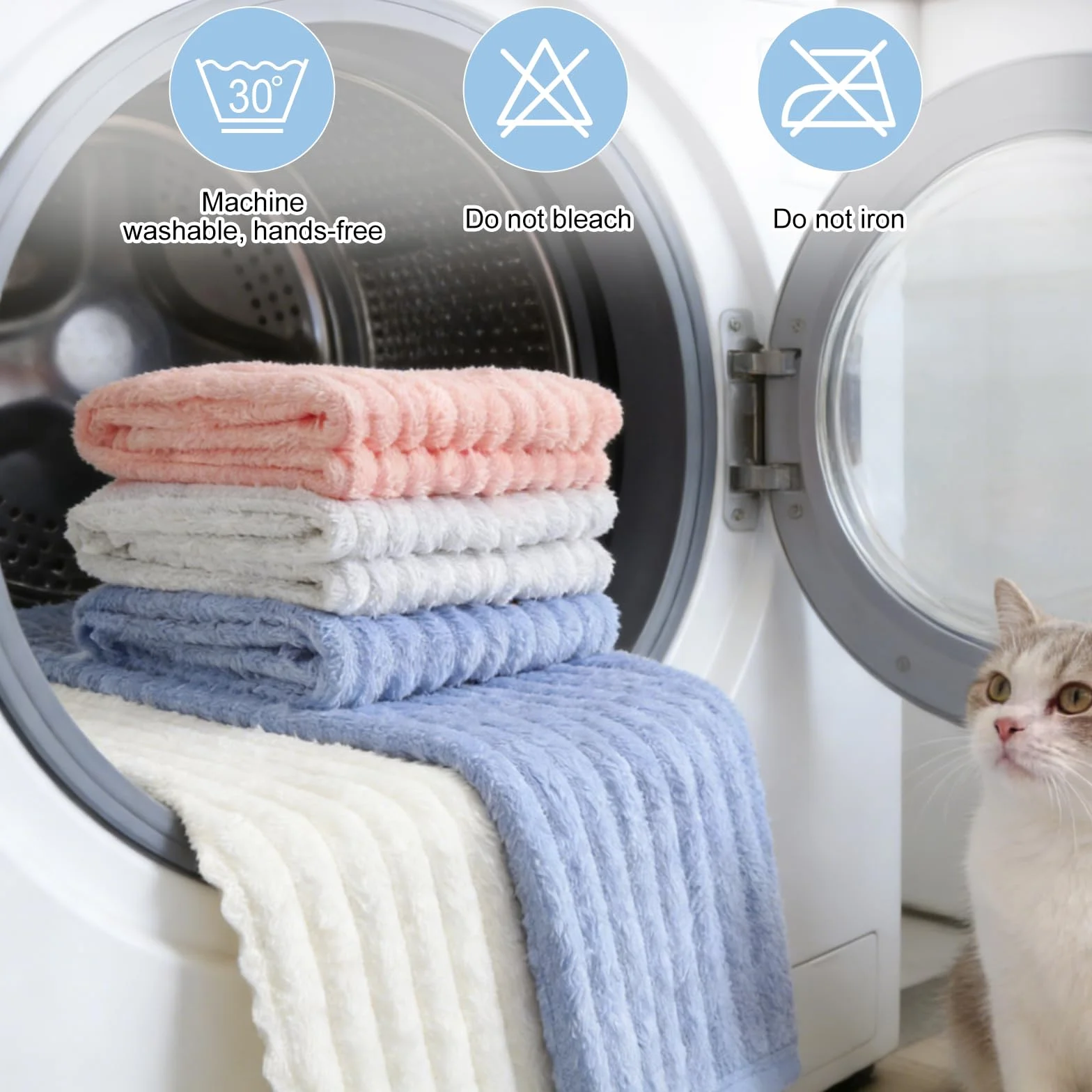 Couvertures pour Animaux en Polaire Corail, Couverture Chien Chat Lavable en Machine, Imperméable et Anti-Poils, 4PCS