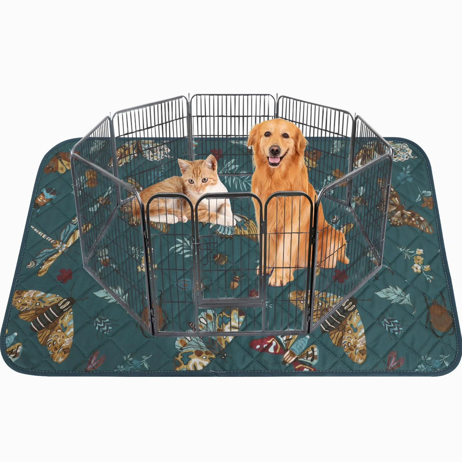 IEUUMLER Lot de 1 Tapis pour Chien Lavable Antidérapant, Puppy Pads Anti-Fuite et Résistante, Réutilisables,Super Absorbant, Antidérapants,alèse pour Chat et Chien EU014