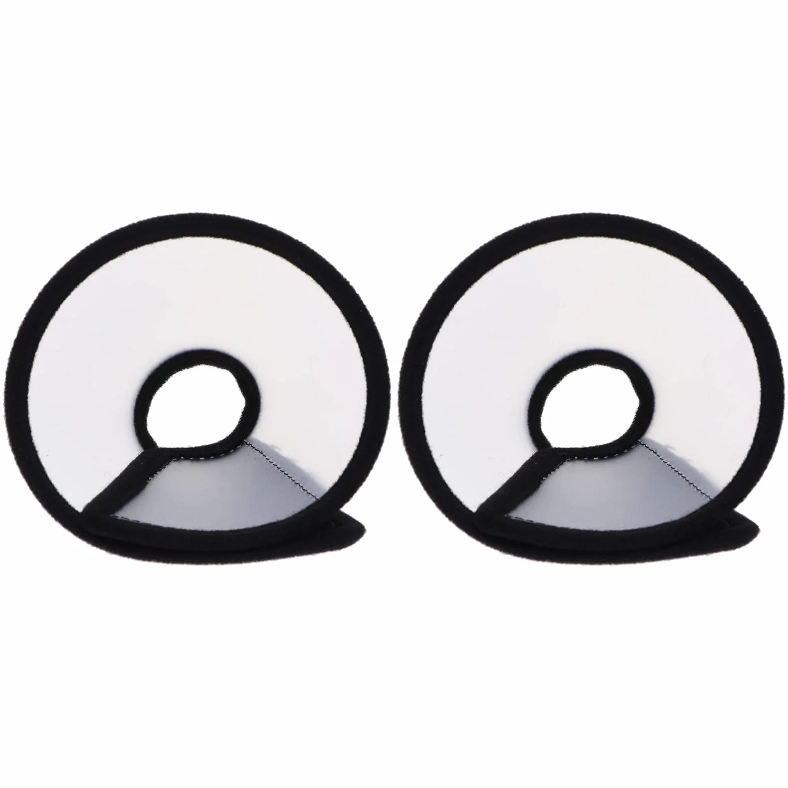Mipcase Collier Anti-Léchage pour Hamster en Polaire et Plastique, 2 Pièces, Facile à Mettre et Enlever, Anneau de Protection Cou Irritabilité et Blessures