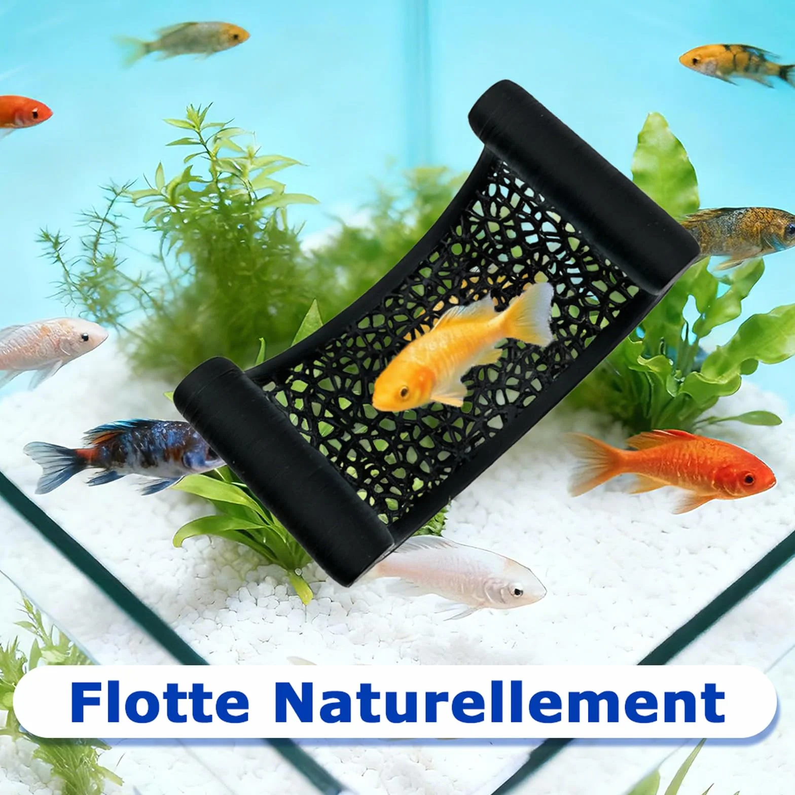 Hamac Flottant pour Poisson Combattant - Cachette Naturelle en Filet, Repos