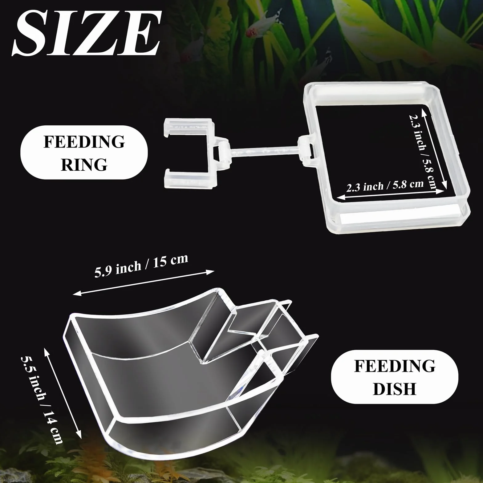 Tube d'alimentation Assemblé pour Crevettes, Aquarium, Kit avec Plat Transparent