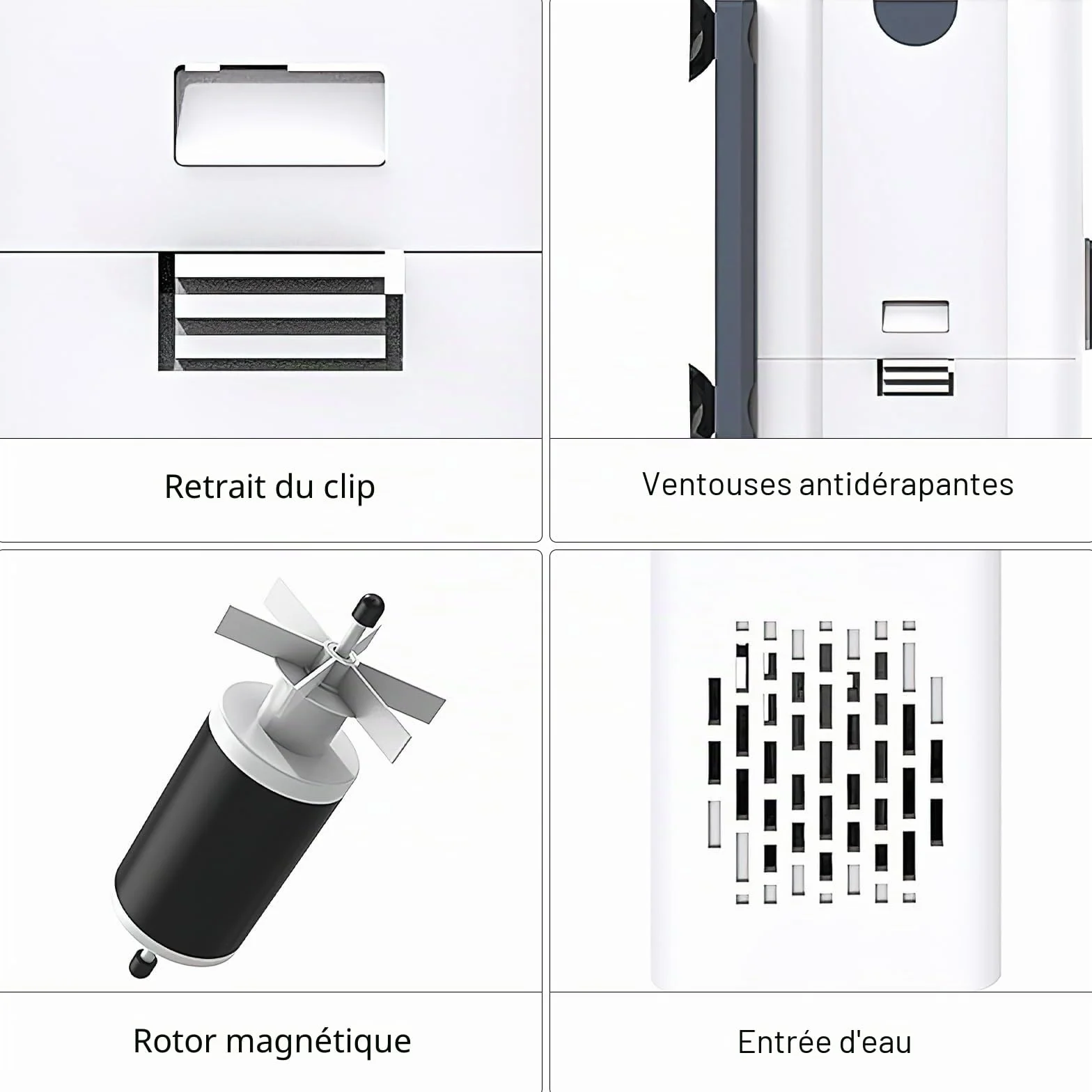 Filtre Intérieur d'Aquarium 60 L Avec Pompe - Système de Filtration Pour Crevettes