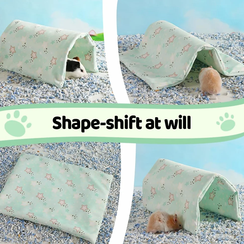 Tunnel pour Cochon d'Inde,Hamac Pliable et Étanche pour Petit Animal de Compagnie,Furet,Cochon d'Inde,Chinchilla,Lapin,Hamster
