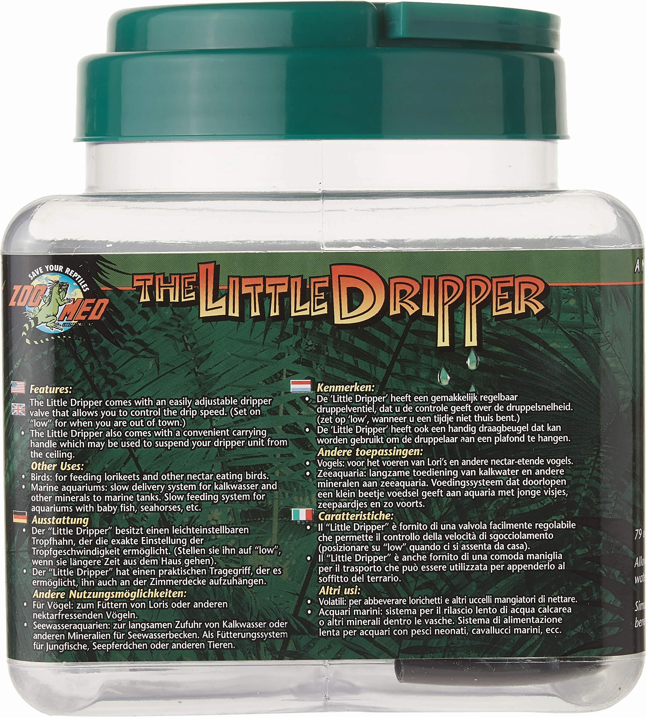 Zoo Med The Little Dripper Valve d’Ecoulement pour Reptile Amphibien