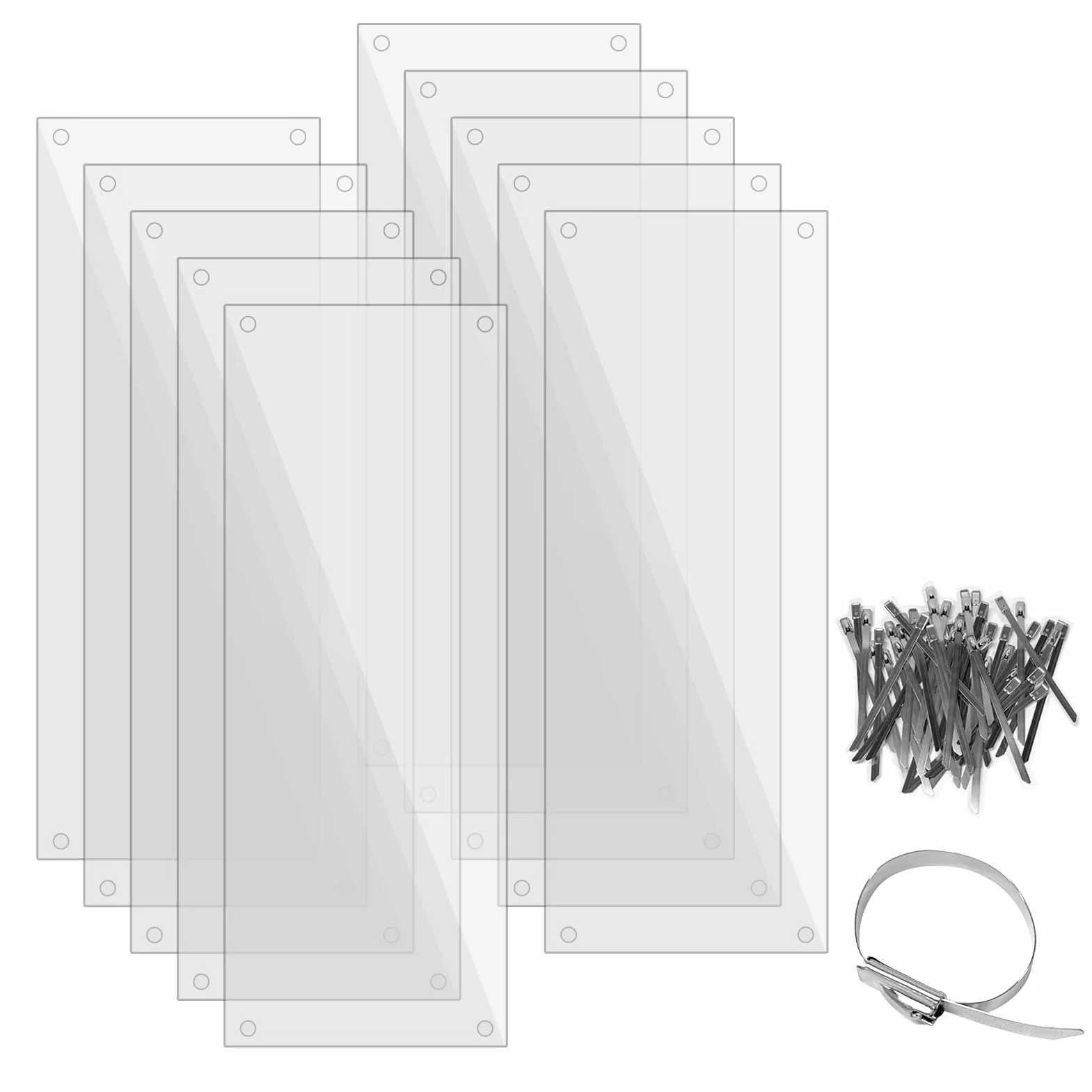 Lot de 10 doublures de cage pour animal domestique 40 x 15,2 cm