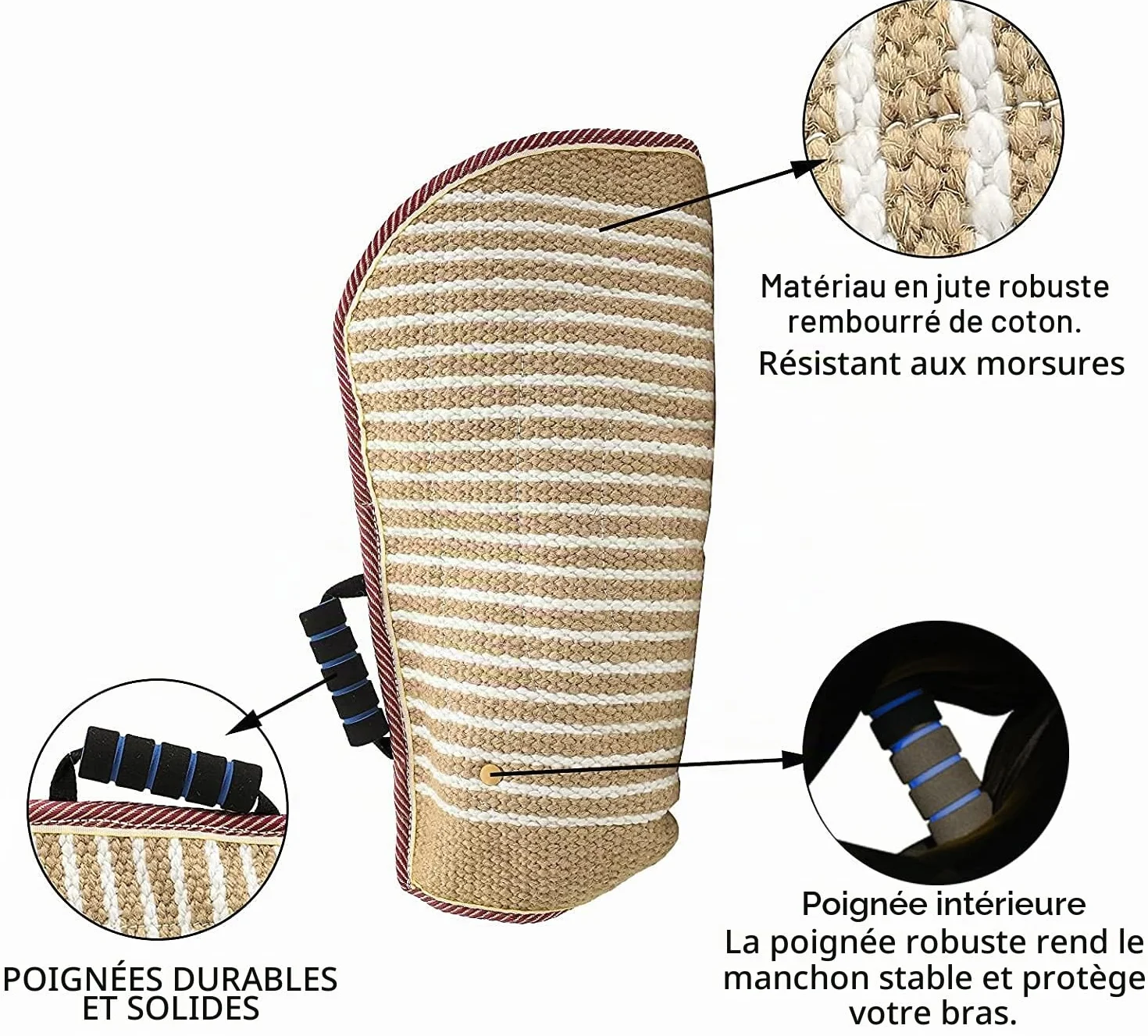 PetGens Manche de Protection Anti Morsure pour Chien Chiot