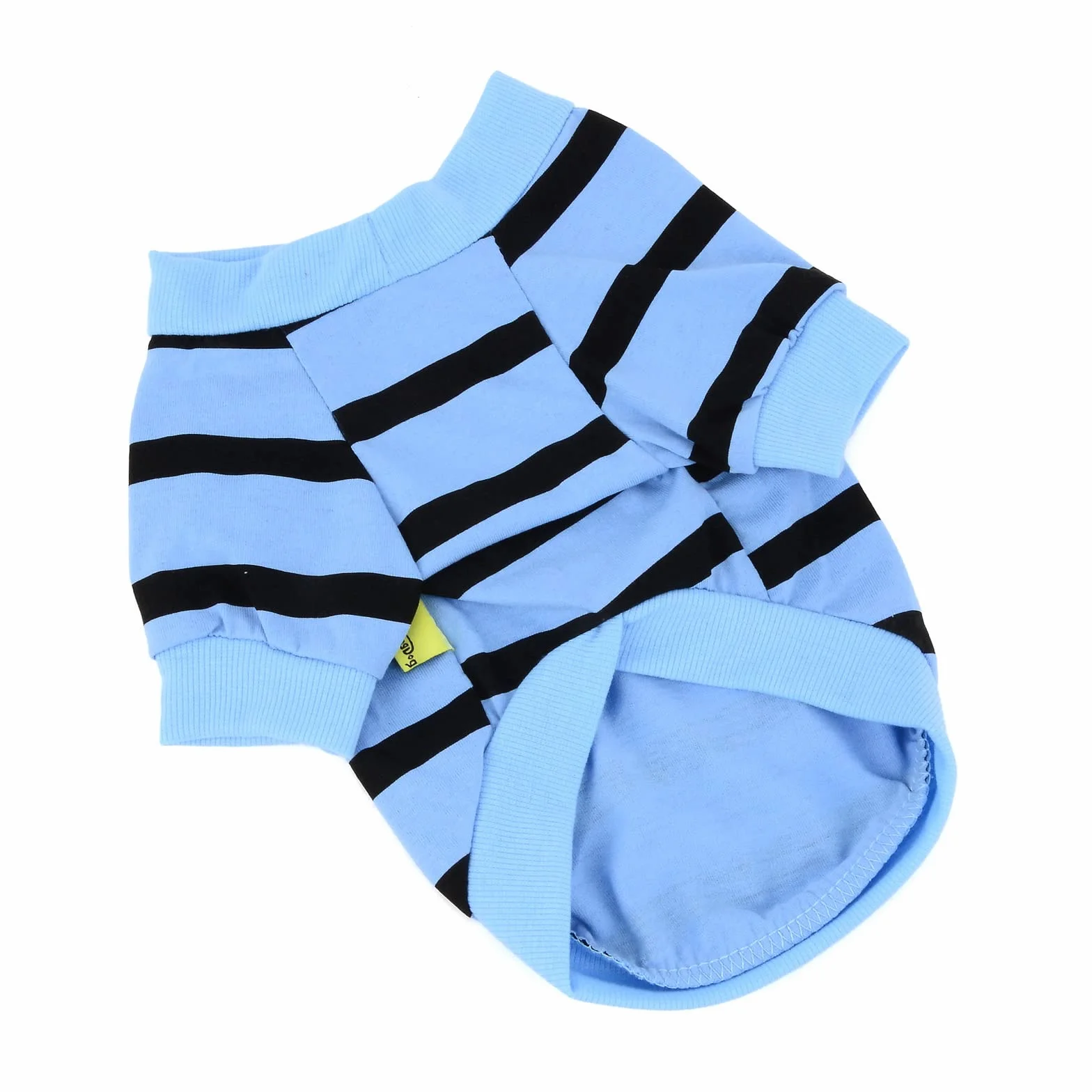 Chemises à Rayures pour Chiens de Petite Taille Gilet avec Cœur Rouge t-Shirts Animal de Compagnie Bleu M