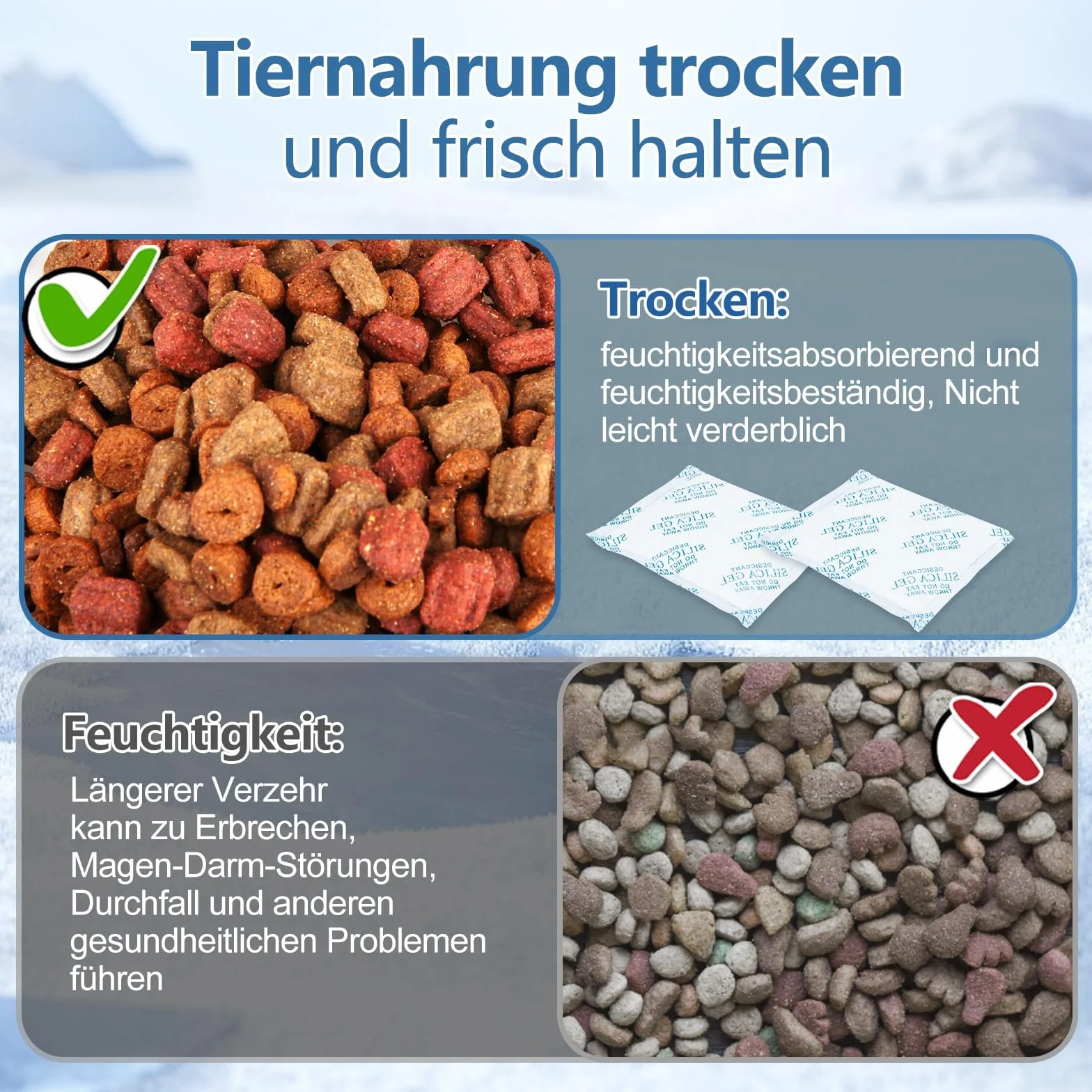 Petkit Haliya 10 pièces déshydratant pour mangeoires automatiques chats chiens 5 l