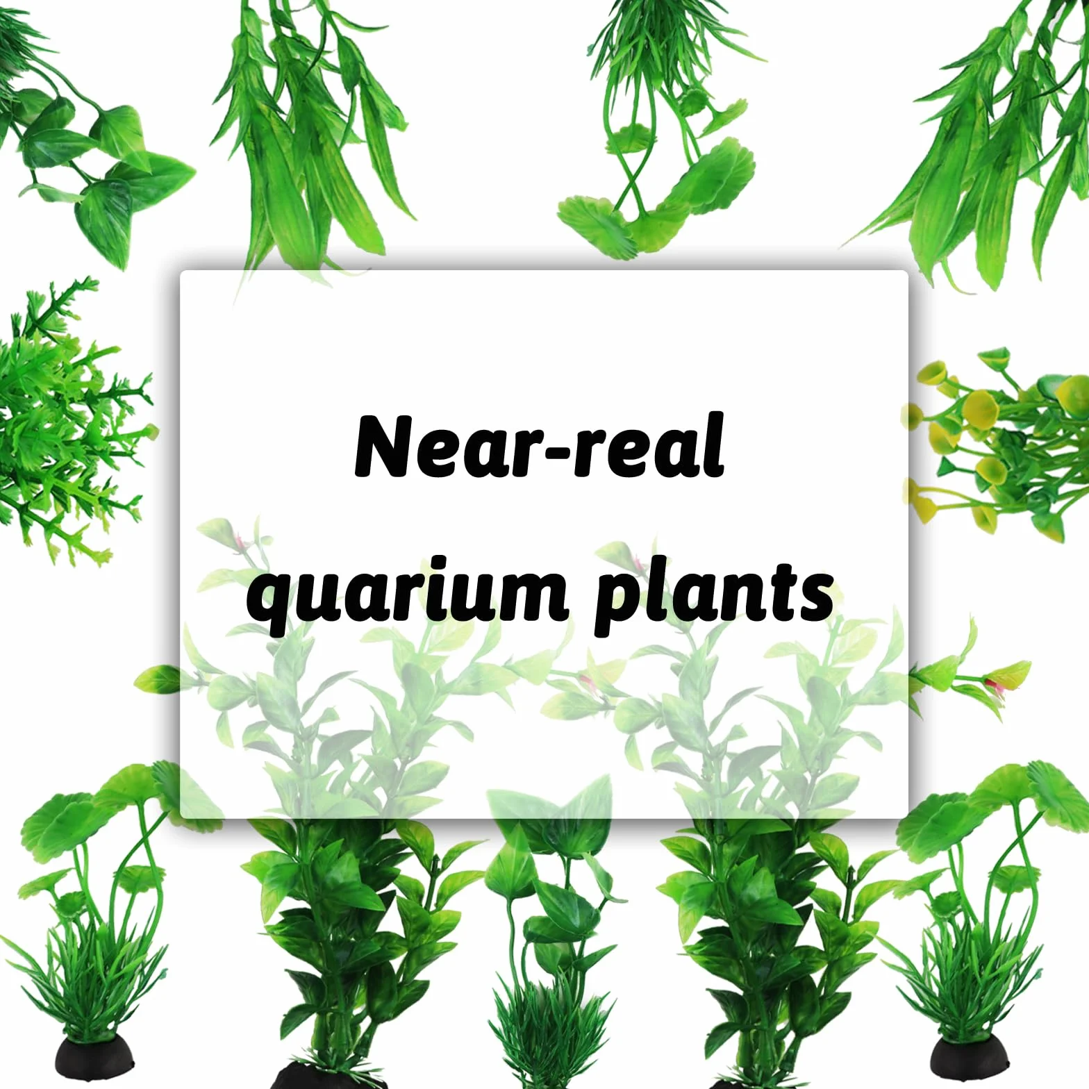 Aquarium Decor 10pcs Fish Tank Plants Green Accessories