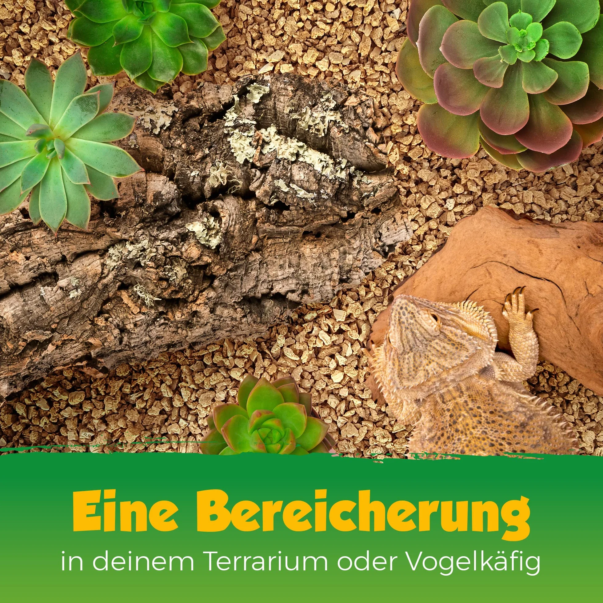 Granulés de liège 10 litres 2-4 mm substrat terrarium Kork-Deko