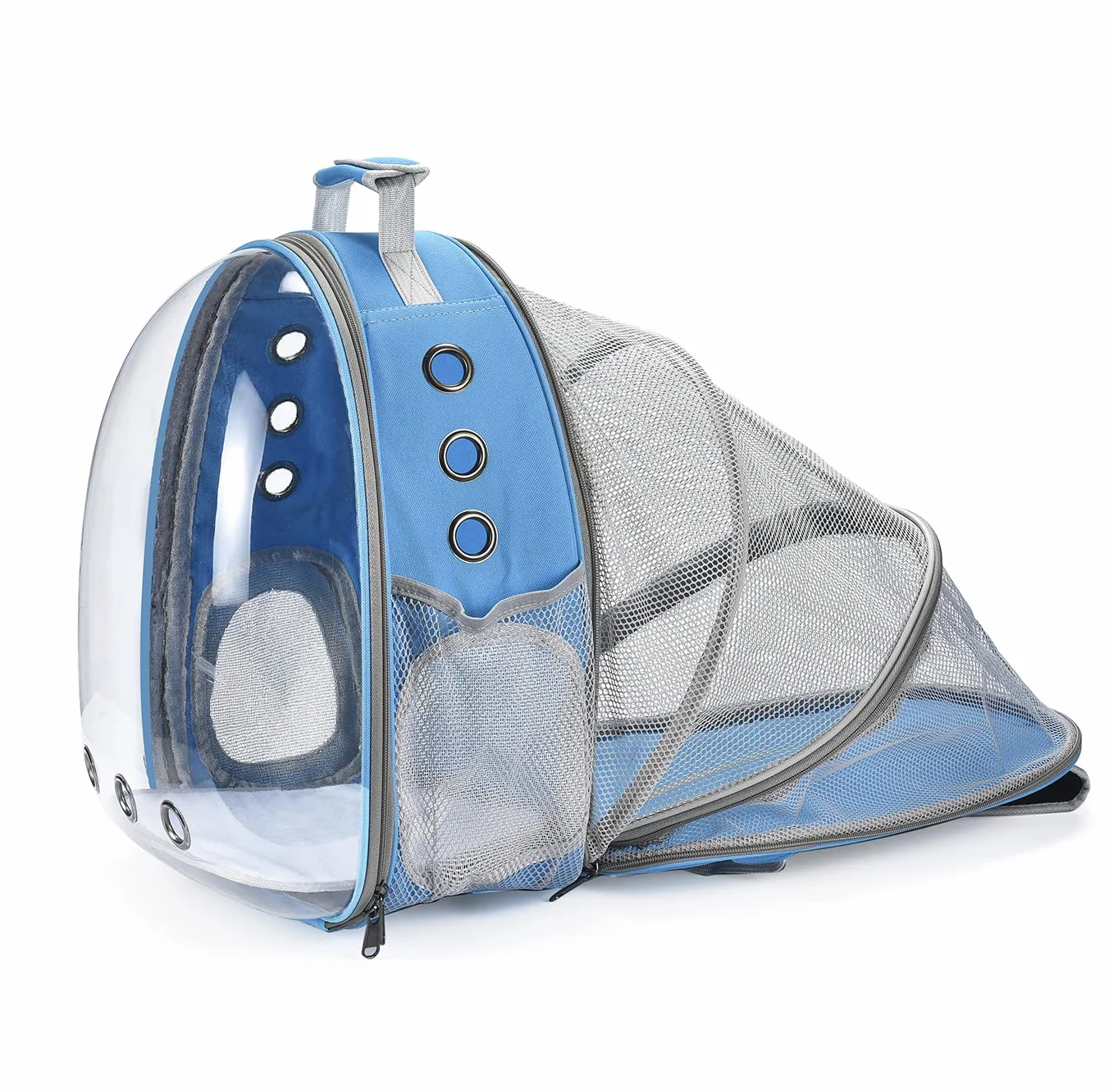 Sac à Dos Chat Chien Transport avec Fenêtre Frontale Transparente et Dos Extensible pour Voyage