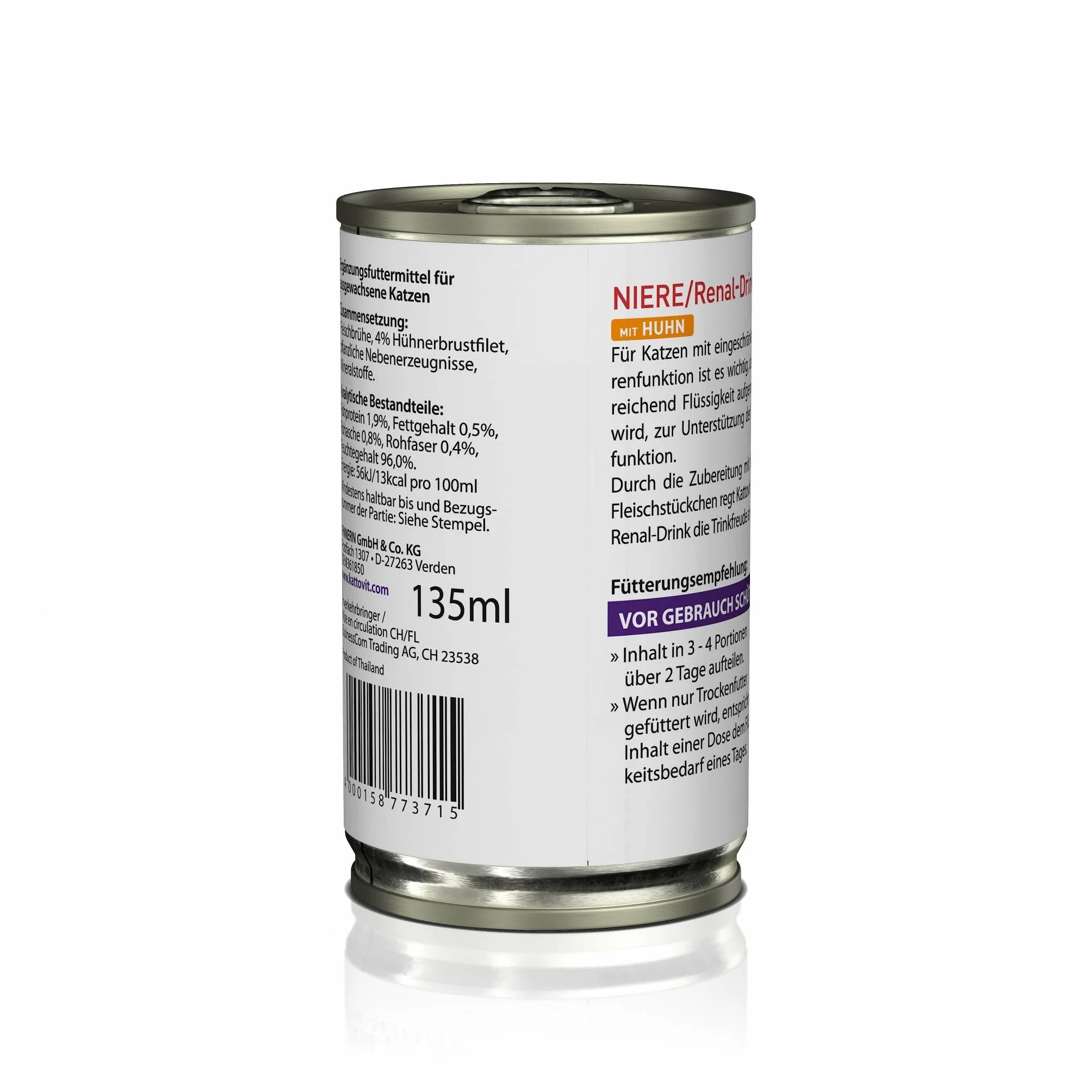 Kattovit Drink rénal 12 x 135 ML