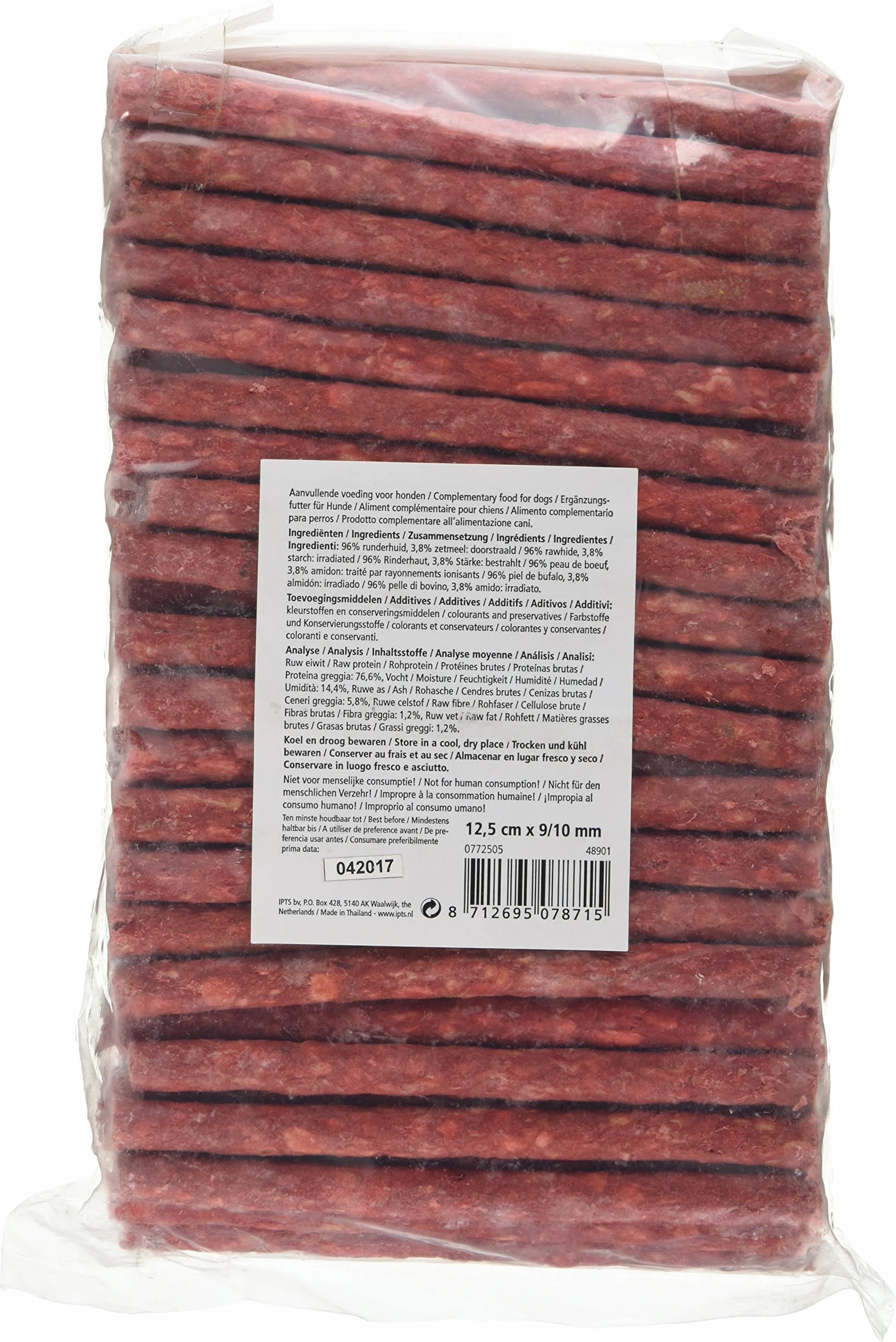 Delisnacks Thaï Munchy Lot de 100 bâtonnets 9/10 mm Rouge