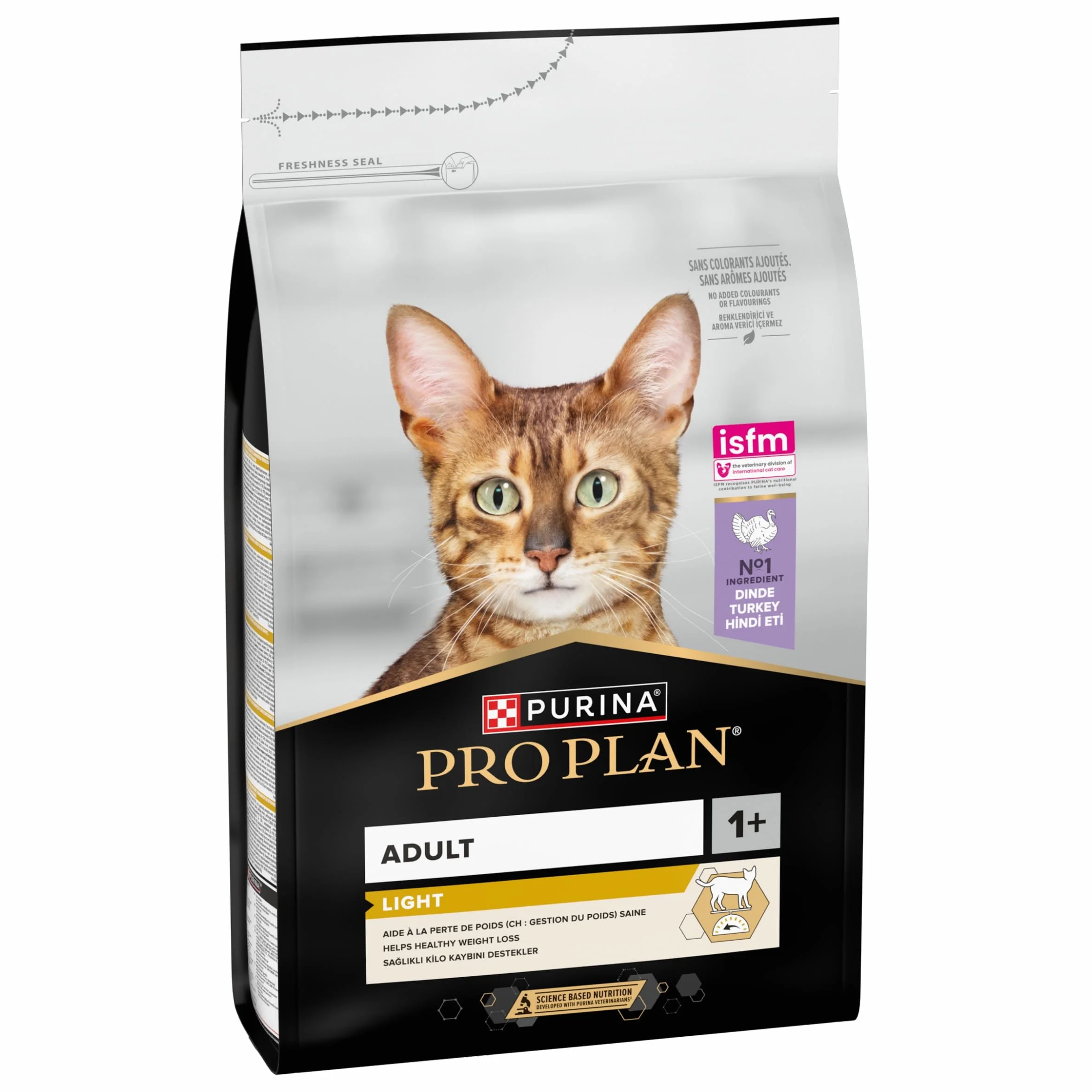 PURINA PRO PLAN Light Croquettes Chat Adulte Surpoids Faibles Matières Grasses Dinde 3KG