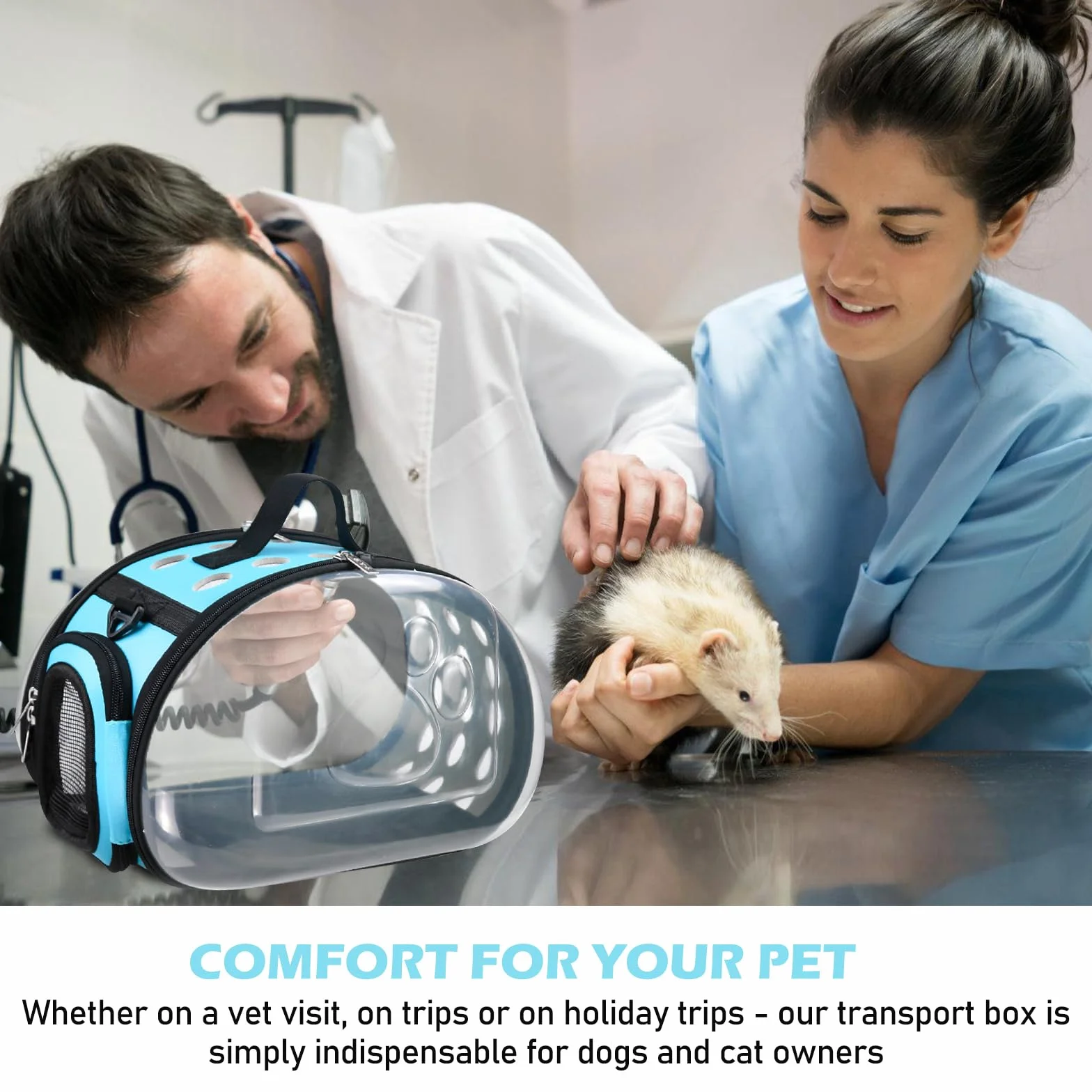 Sac de Transport Lapin Pliable Cage Caisse pour Chat Meerschweinchen Petit Oiseau Animaux