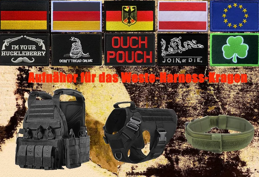 Chien de Service FOX HUND Gilet Harnais Patch Compatible Velcro Amusant Chiens Signes Emblème