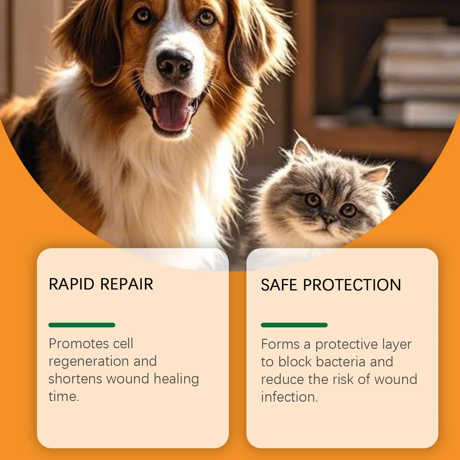 Gel Soin des Plaies pour Animaux, Chiens et Chats, Imperméable 20g