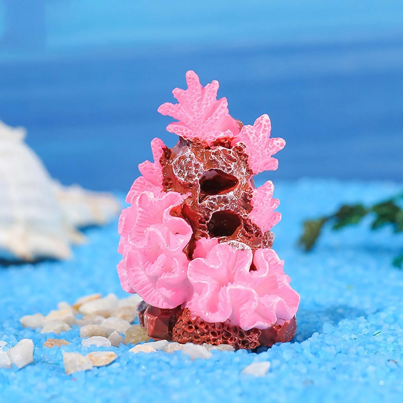 Corail Artificiel pour Aquarium, Décoration Paysagère pour Bureau et Terrarium