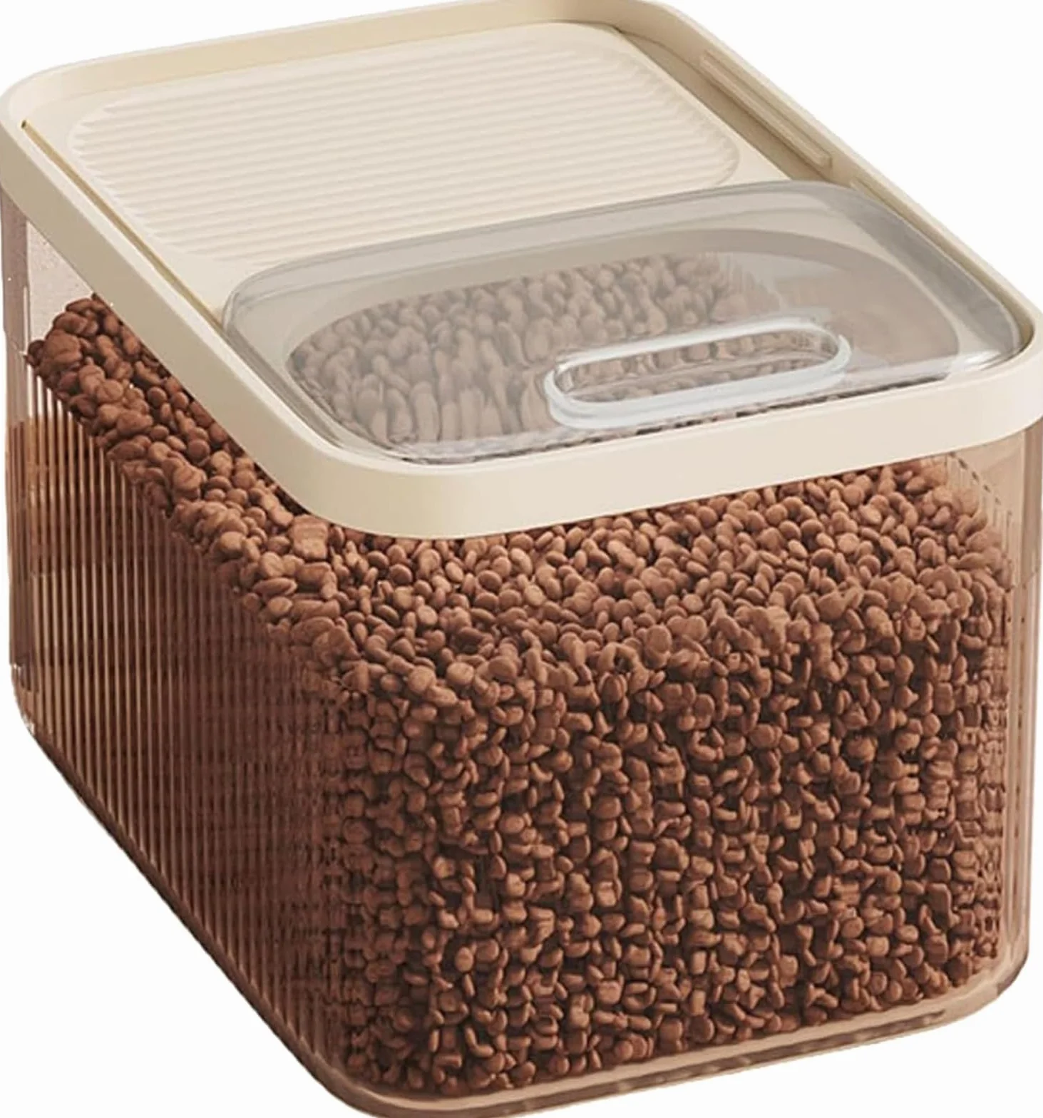 Boite Pour Animaux En Plastique,Capacité 8Kg, Rangement HerméTique Anti-Odeurs, Conteneur Croquettes Chien Et Chats,Pour Aliments, Nourriture Animaux De Compagnie,31X22.3X21CM