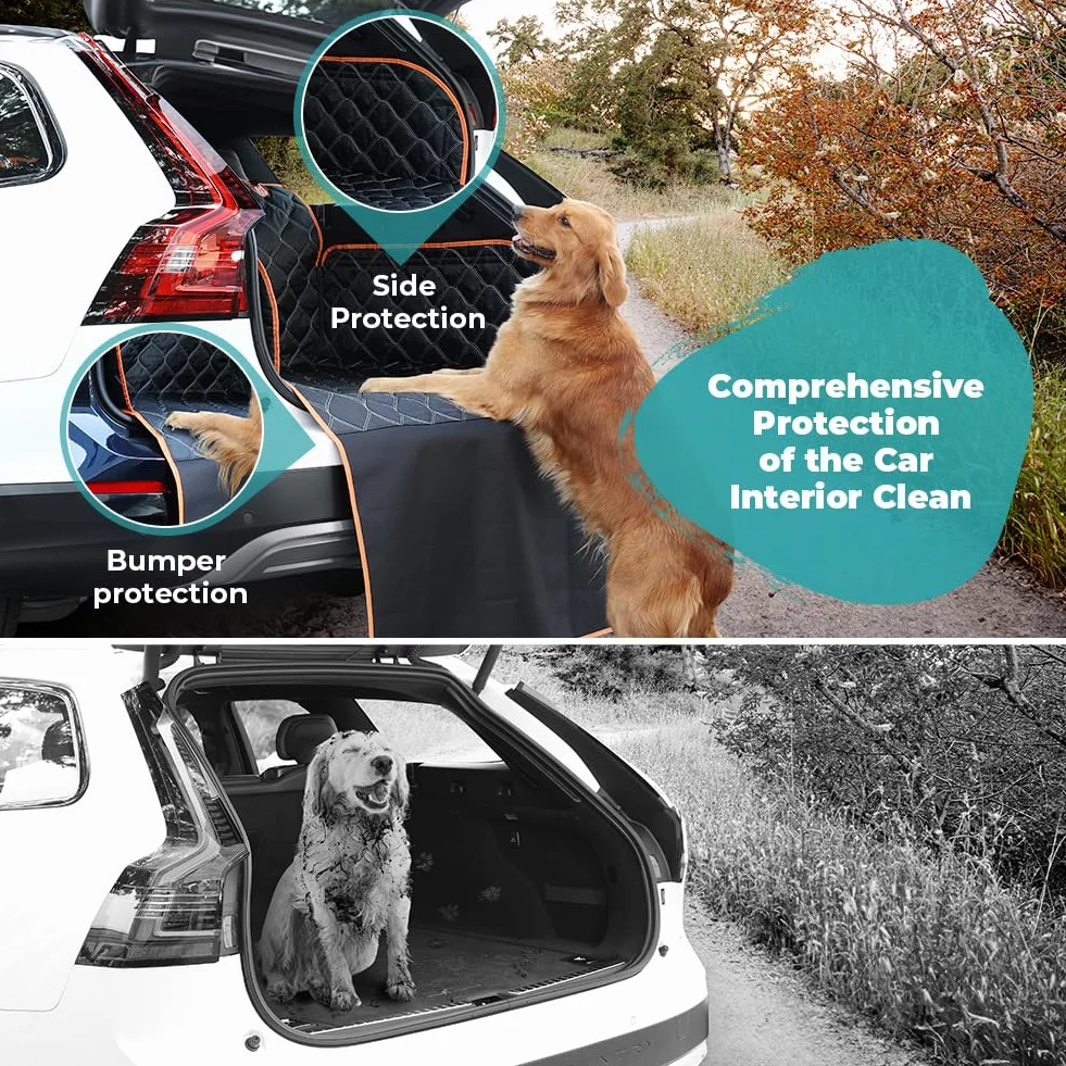 KYG Housse de Protection Imperméable pour Coffre de Voiture 215x110cm Protection Pare-Chocs Résistant aux Rayures