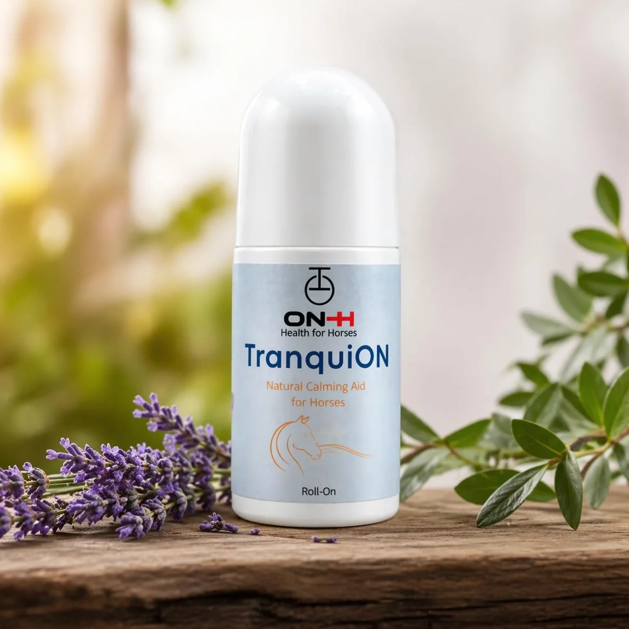 ON-H TranquiON Roll-On pour Chevaux | Gel Apaisant Naturel | Application Localisée Roll-On | Idéal avant Transport, Compétition et Entraînement | Apaisant sans Sédation | Usage Quotidien