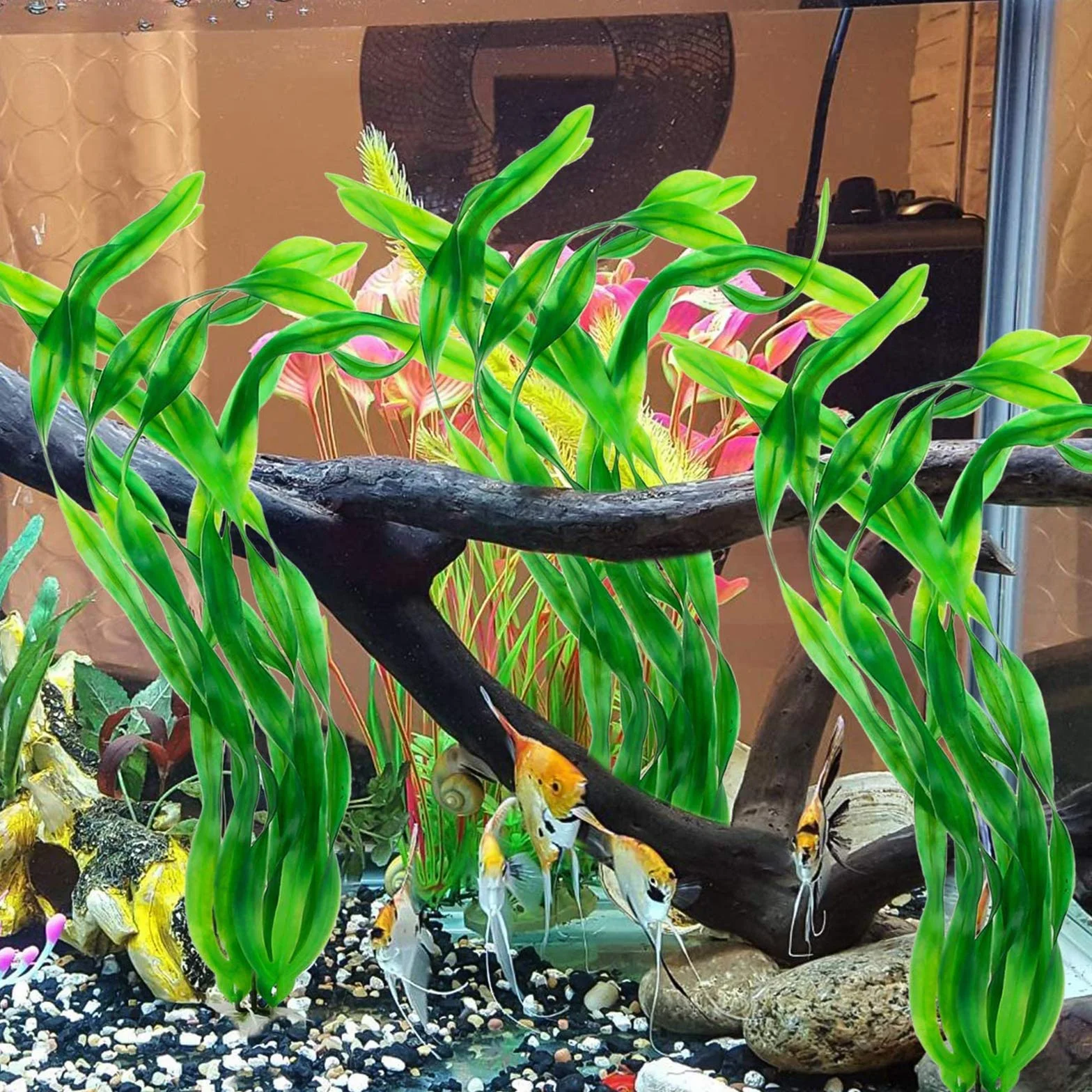 Aquarium Plante Artificielle Décoration 10 Pièces
