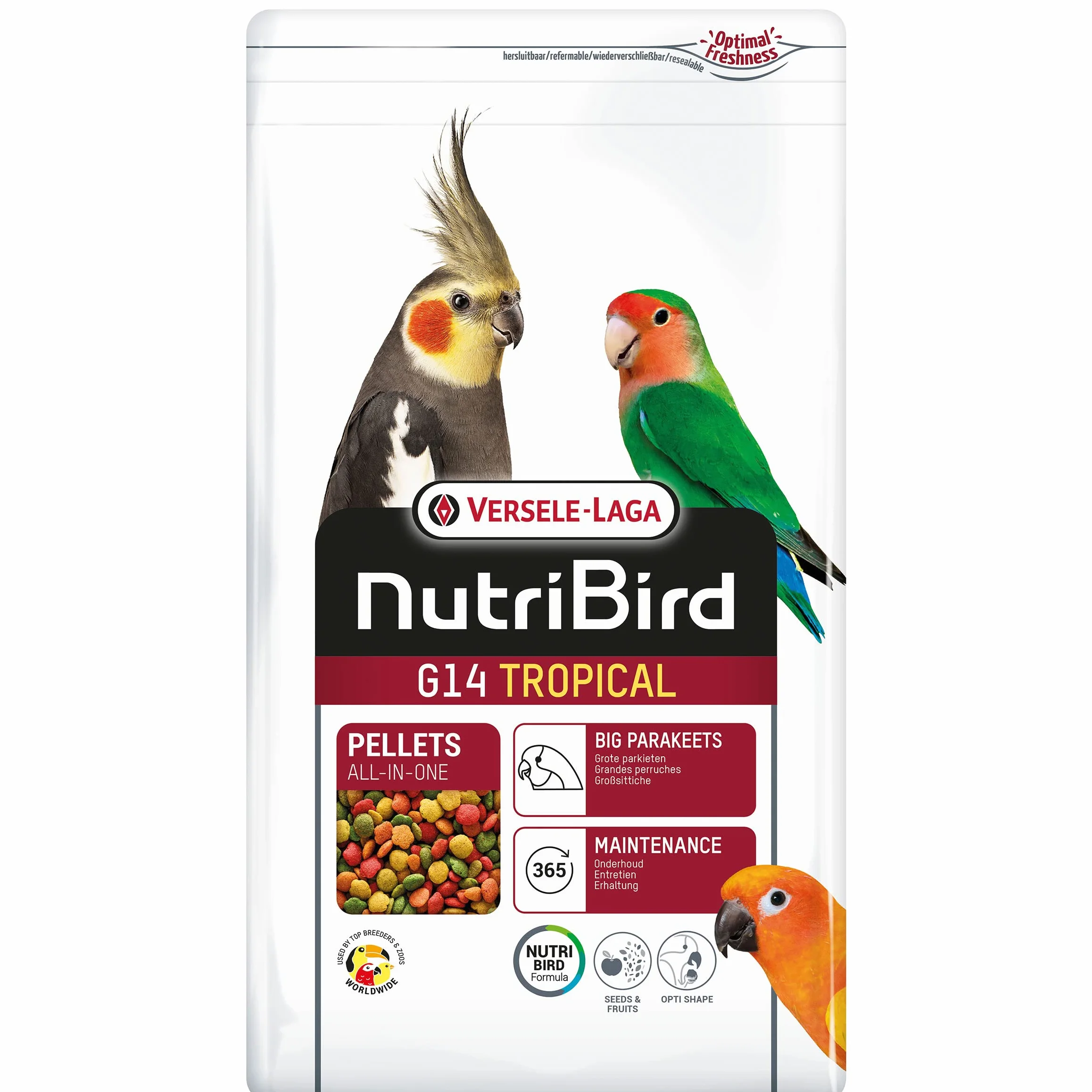 VERSELE-LAGA NutriBird G14 Tropical Granulés Extrudés Aliment Grande Perruche 3kg