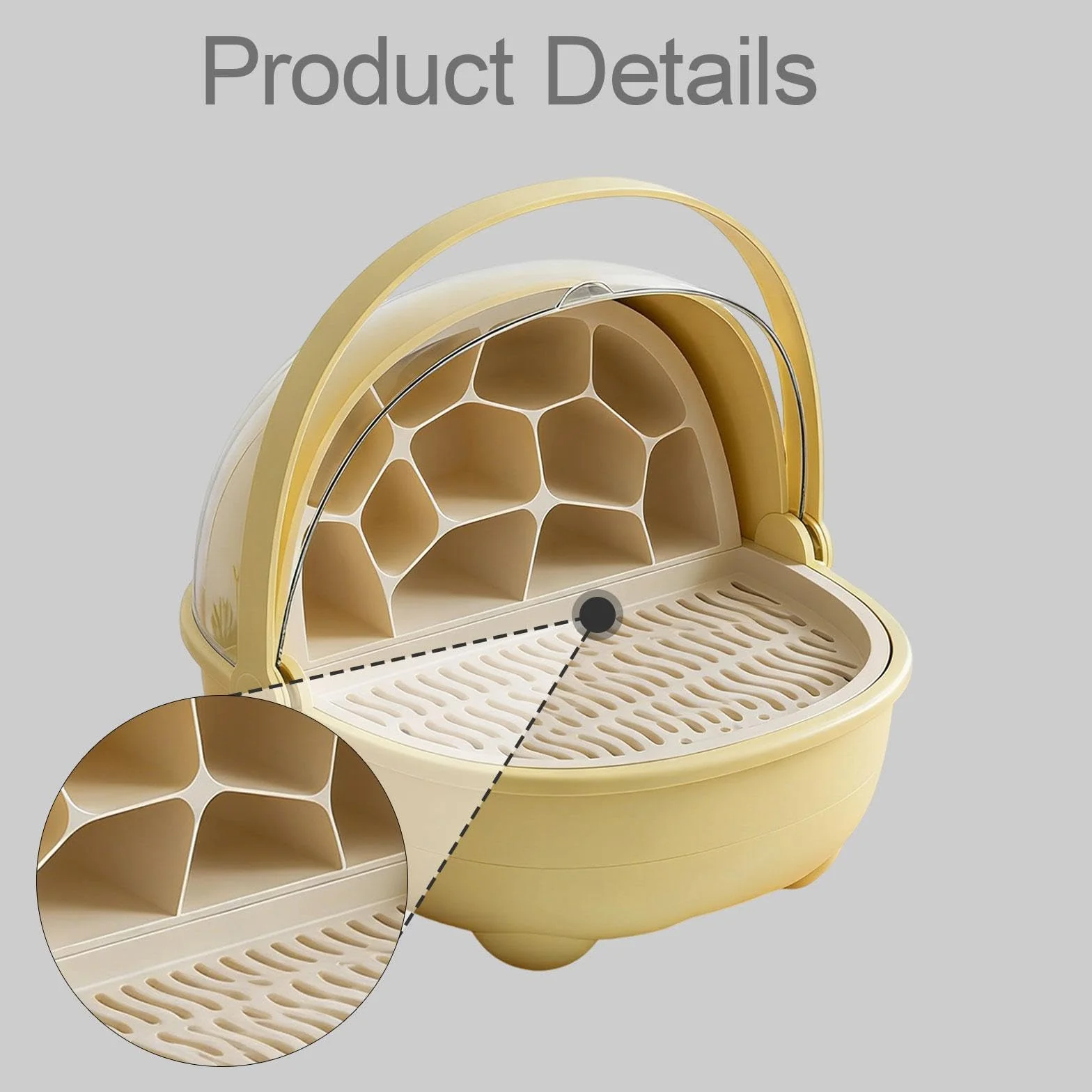 F Fityle Boîte d'élevage pour vers à soie, Cage d'incubation pour geckos, Jaune