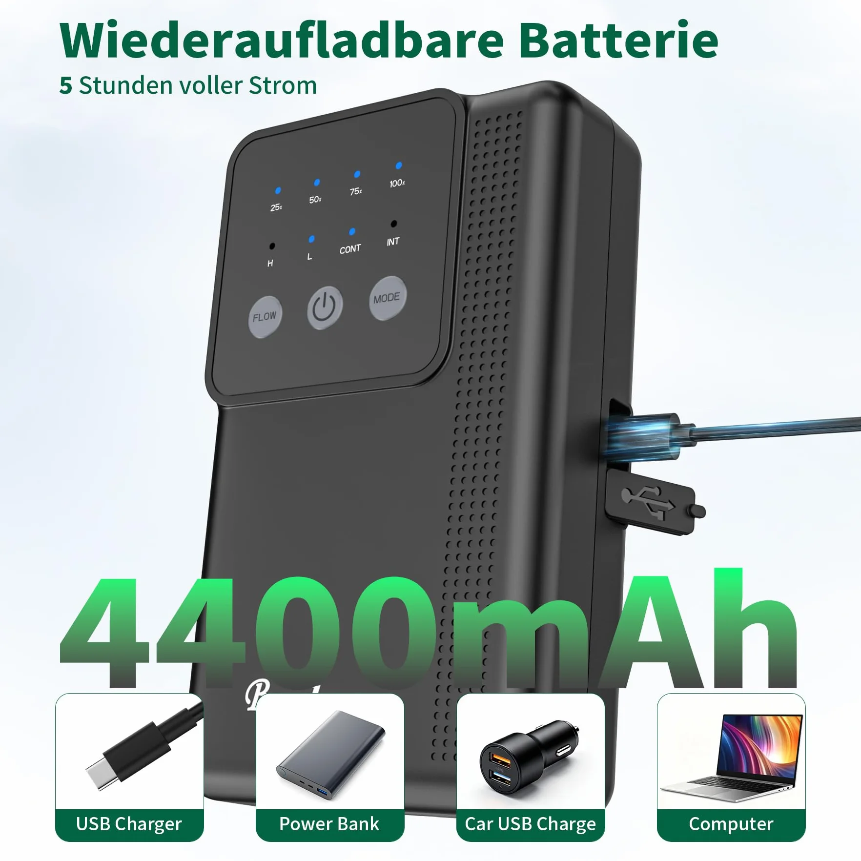 Pompe à air rechargeable pour aquarium 2200 mAh 4400 mAh batterie extérieur coupure courant