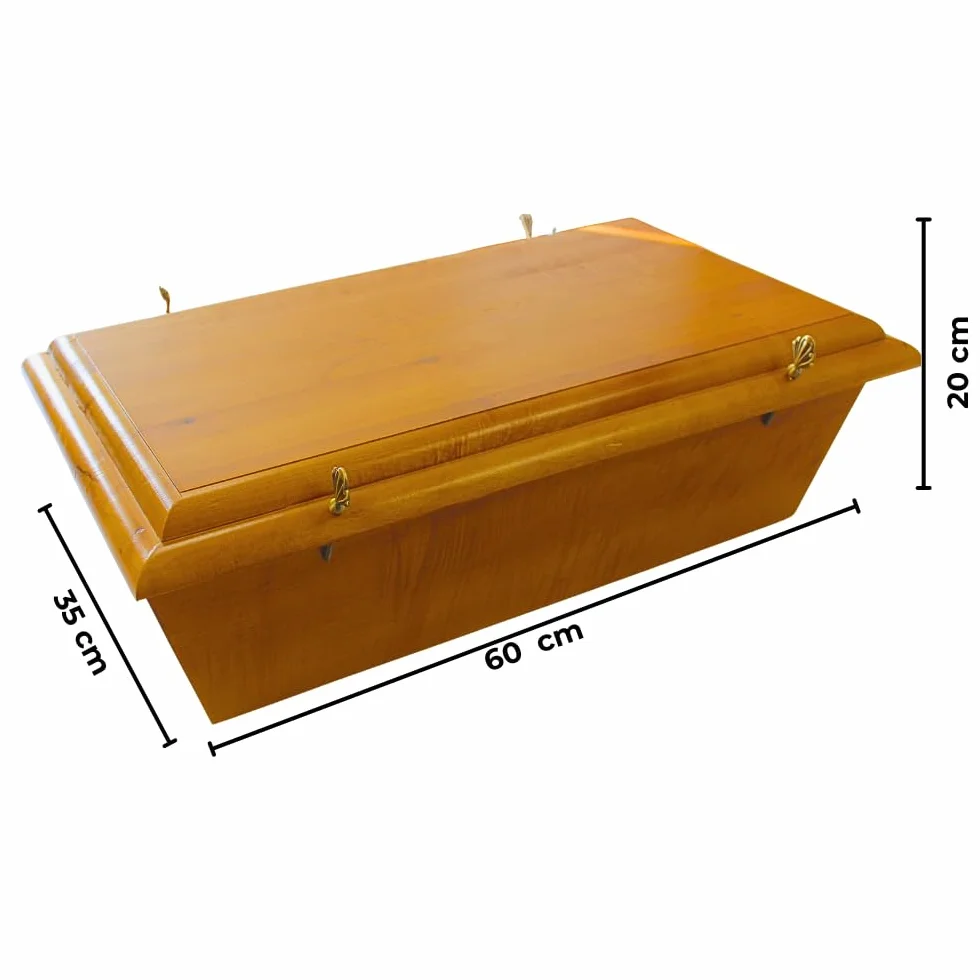 Cercueil en chêne de qualité supérieure pour Animaux de Taille Moyenne - Cercueil pour Chien - Cercueil pour Chat - Cercueil pour Beagle - Caisse funéraire en Bois Massif pour Grands Animaux - Marron