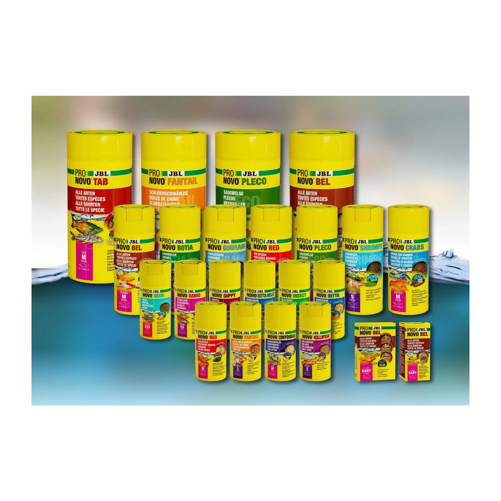 JBL PRONOVO BEL GRANO Aliment de Base pour Poissons d'Aquarium 1-3 cm Granulés Doseur à clic XXS 100 ml