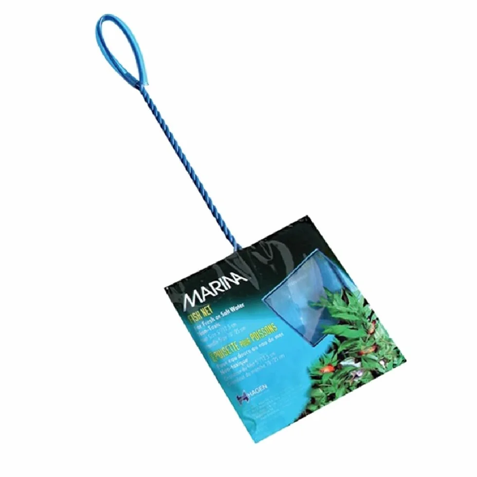 Marina Filet à Poisson Souple avec Poignée Revêtement Plastique