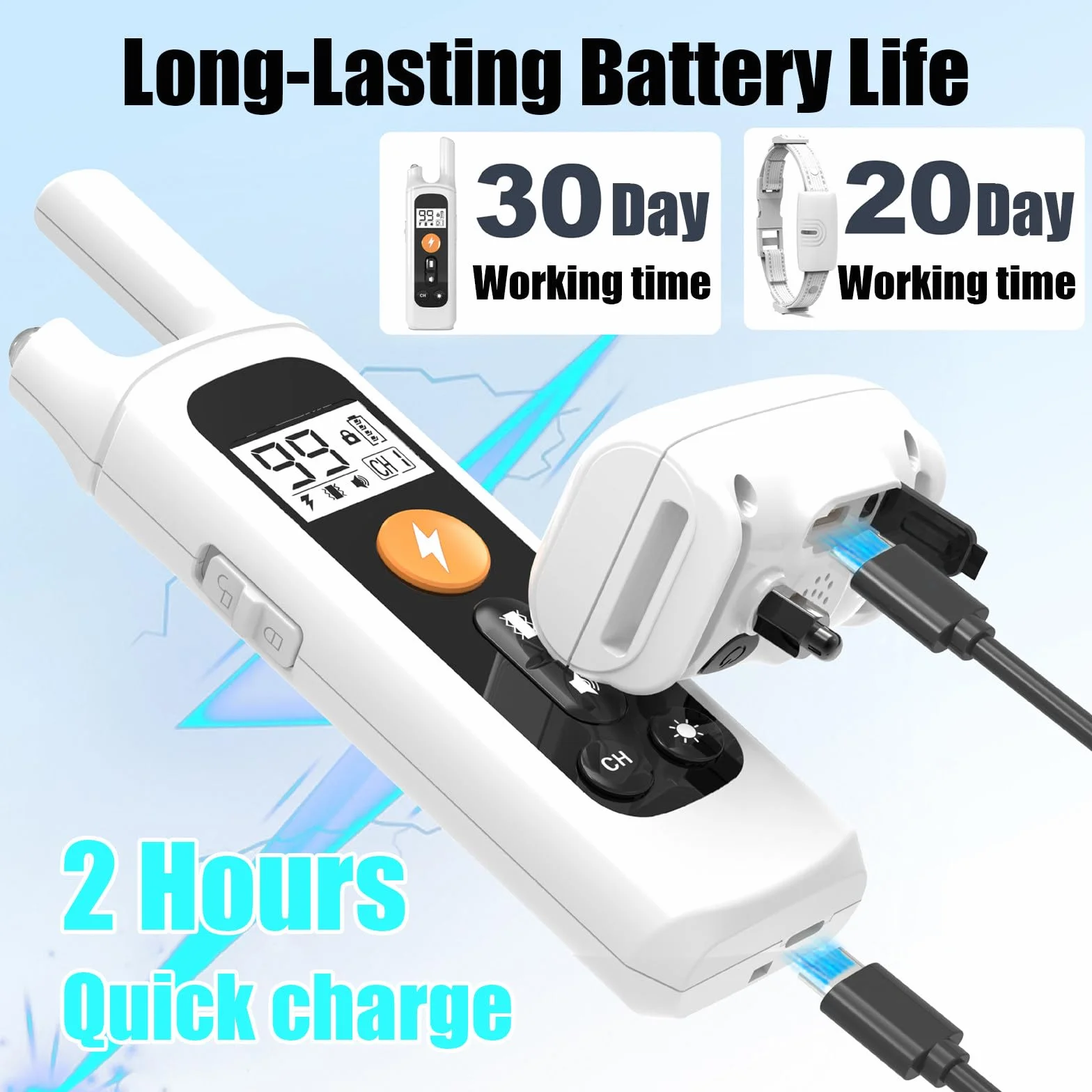 Cloture Electrique pour Chien, Collier Anti Fugue sans Fil GPS, Étanchéité IP67, Rayon 20-800m