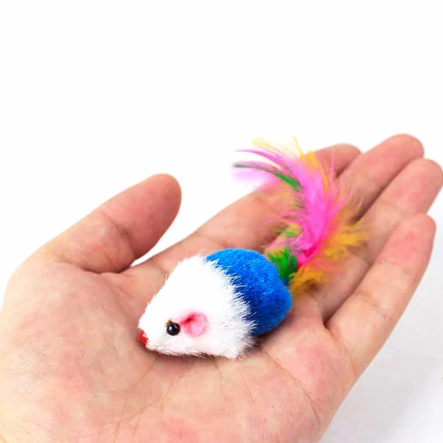 Chat Souris Jouet Chat Interieur avec Hochet Sons 10 Pièces