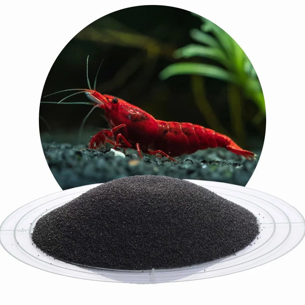 Schicker Mineral Sable d'aquarium Noir 0,4-0,8 mm 25 kg Gravier Fin pour Aquarium