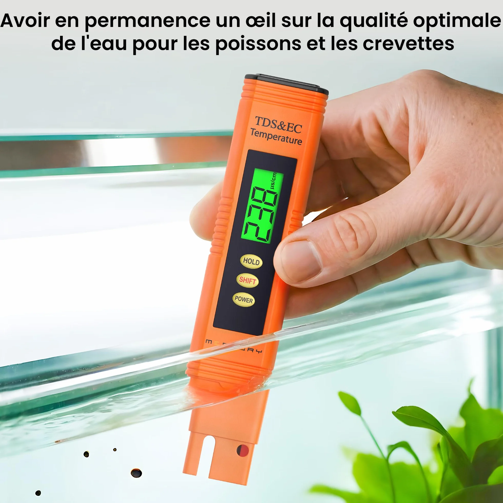 Measury Testeur TDS EC Conductimetre Eau Aquarium Piscine Potable