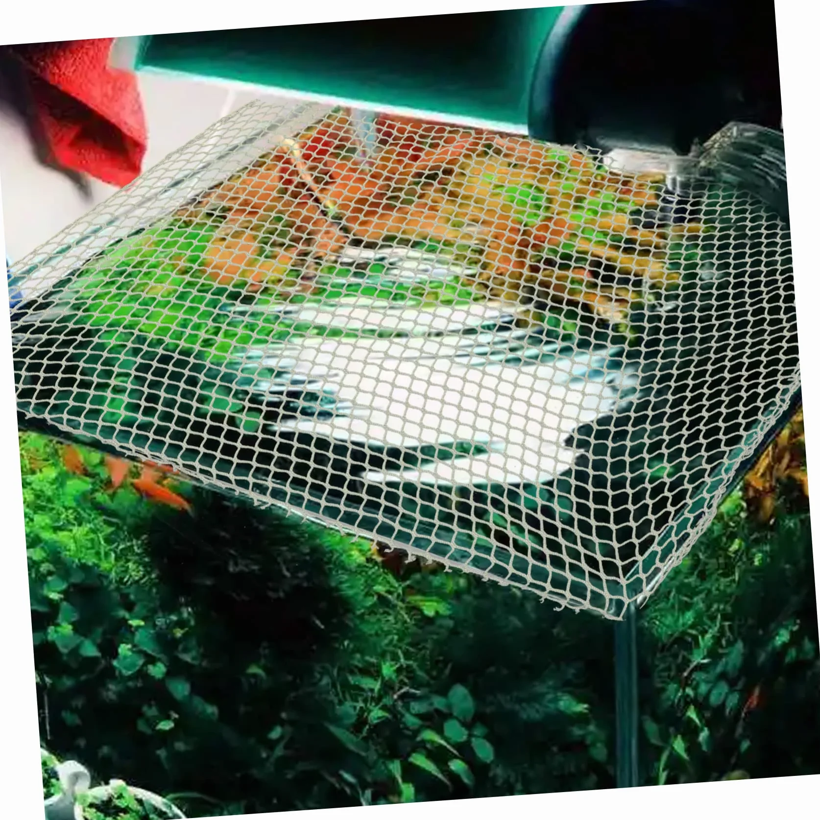 Filet Anti-Saut pour Aquarium Maille à Monter -même Protection Tortues Poissons
