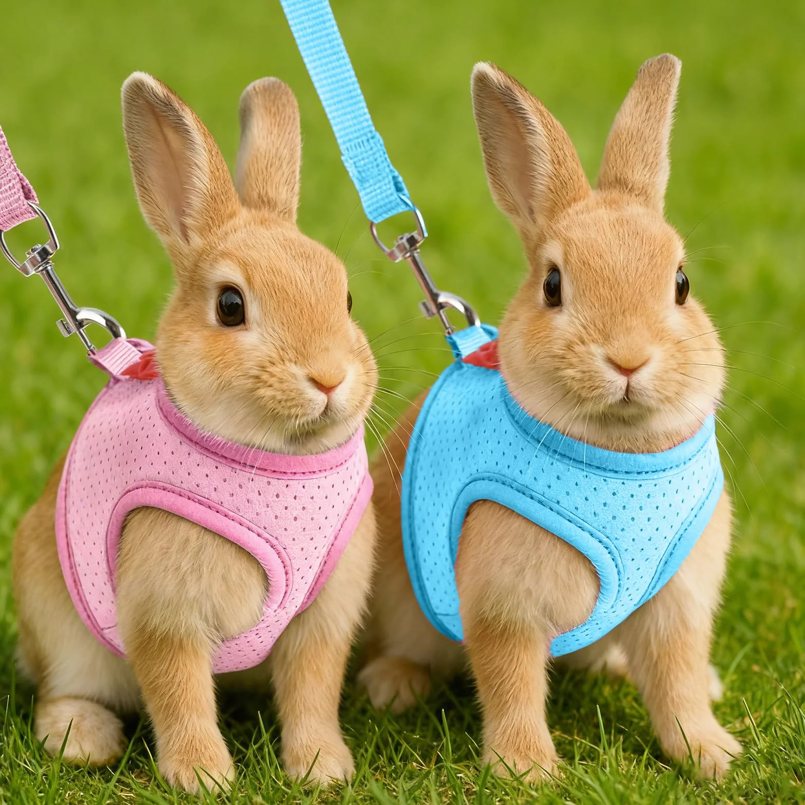 Harnais et laisse pour lapin anti-fuite réglable taille S