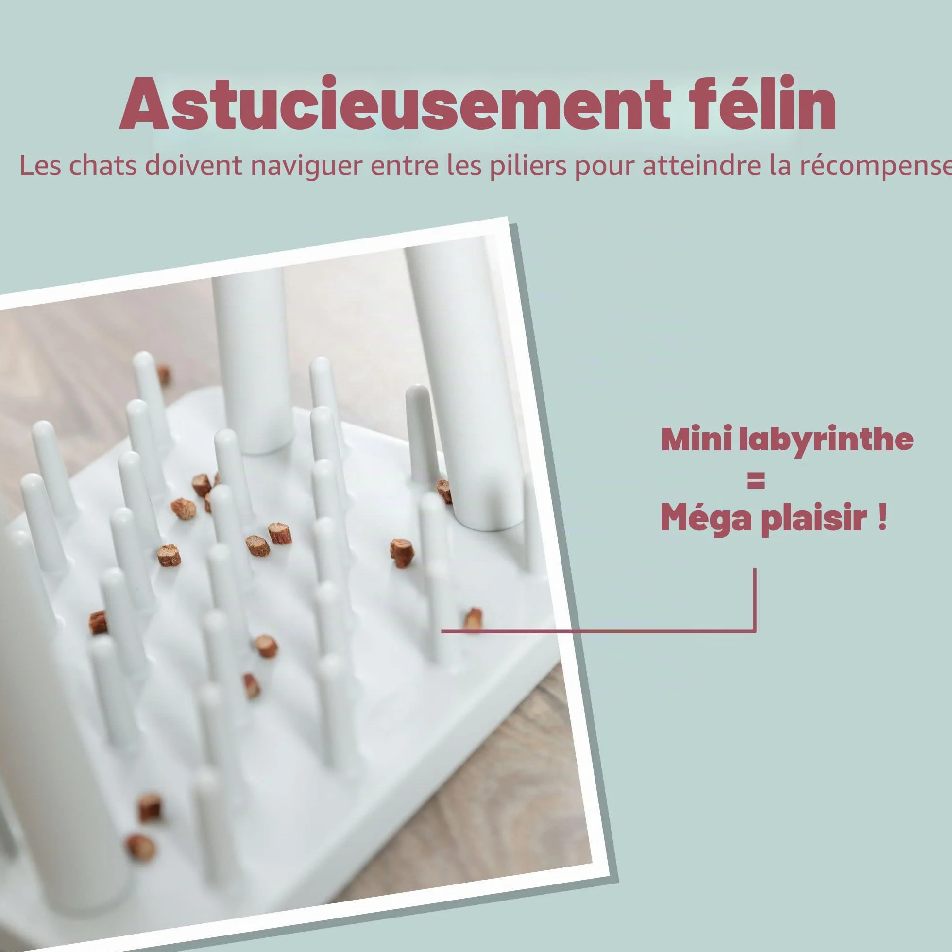 TRIXIE jouet interactif pour chat Cat Activity Turn Around 22x33 cm jeu intelligence stratégie