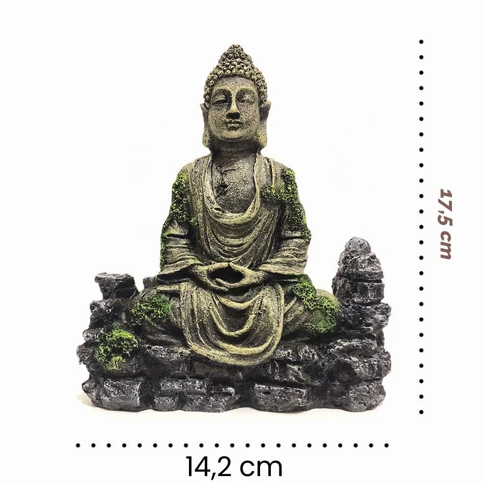 SLOCME Statue de Bouddha pour Aquarium Décoration Ornement