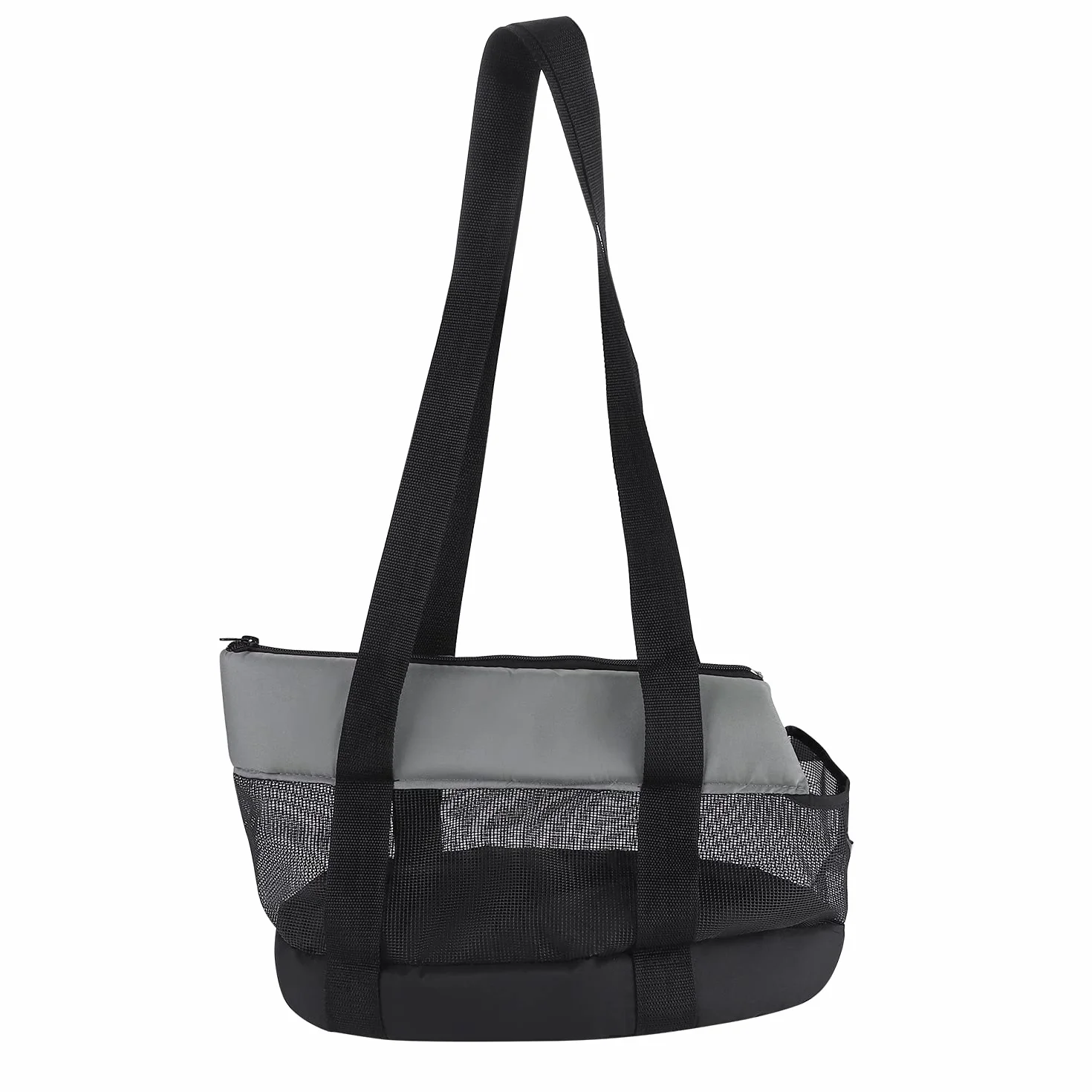 Sac de Transport pour Chien Chat jusqu'à 5 kg Réglable Respirant Sac à Bandoulière