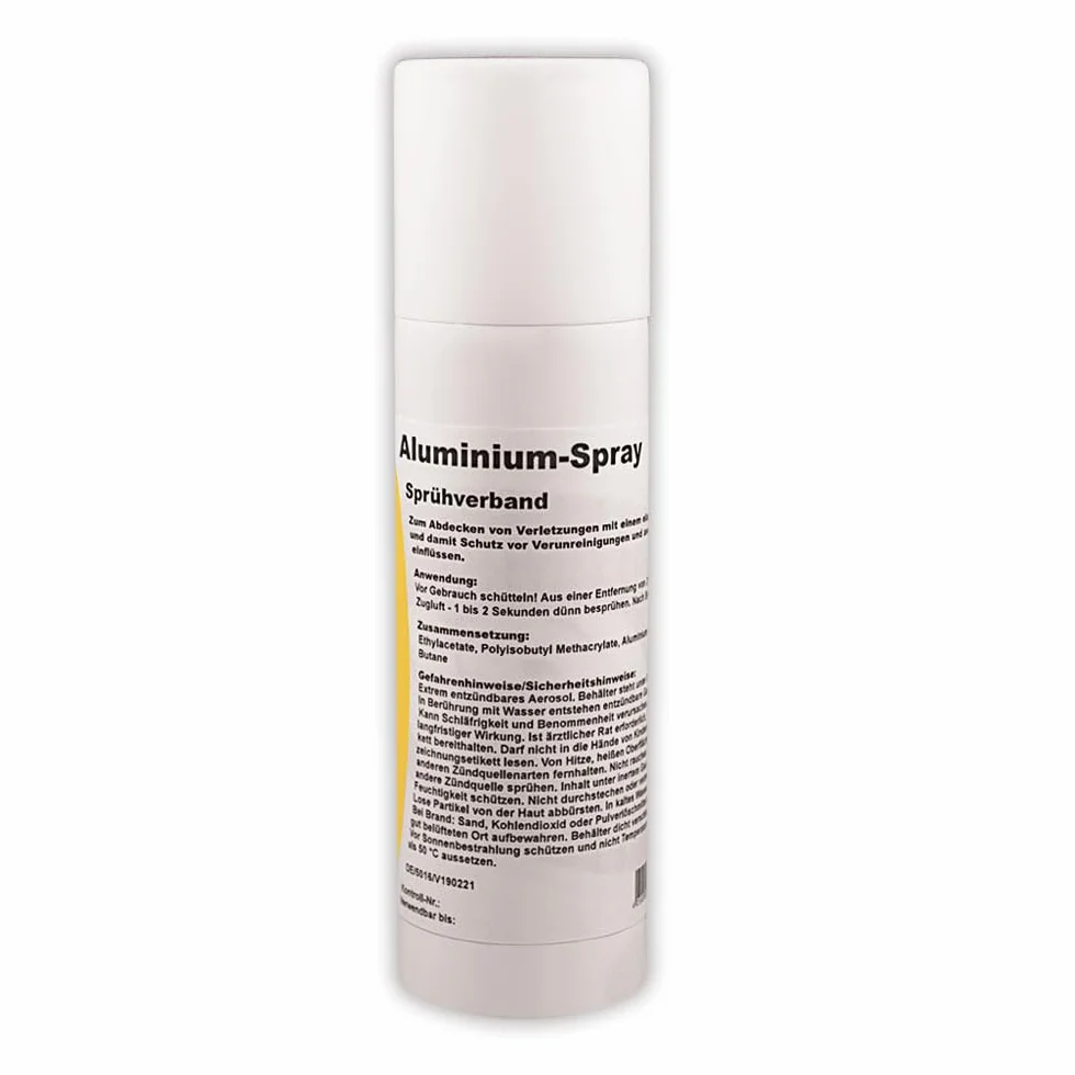 Veyx SanDitan Spray aluminium 200 ml Pansement spray pour animaux film élastique perméable à l'air lésions cutanées