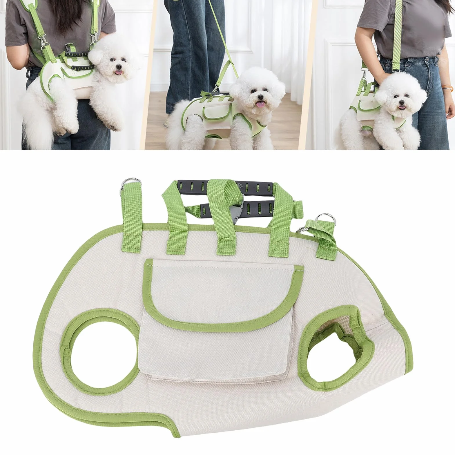 Chrees Écharpe de transport polyvalente pour petits chats et chiens aventure plein air XL