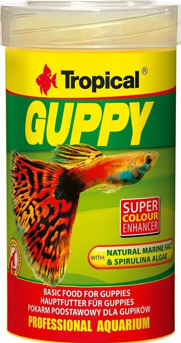 Guppy 100ml 20g Nourriture de Base pour Poissons vivipares