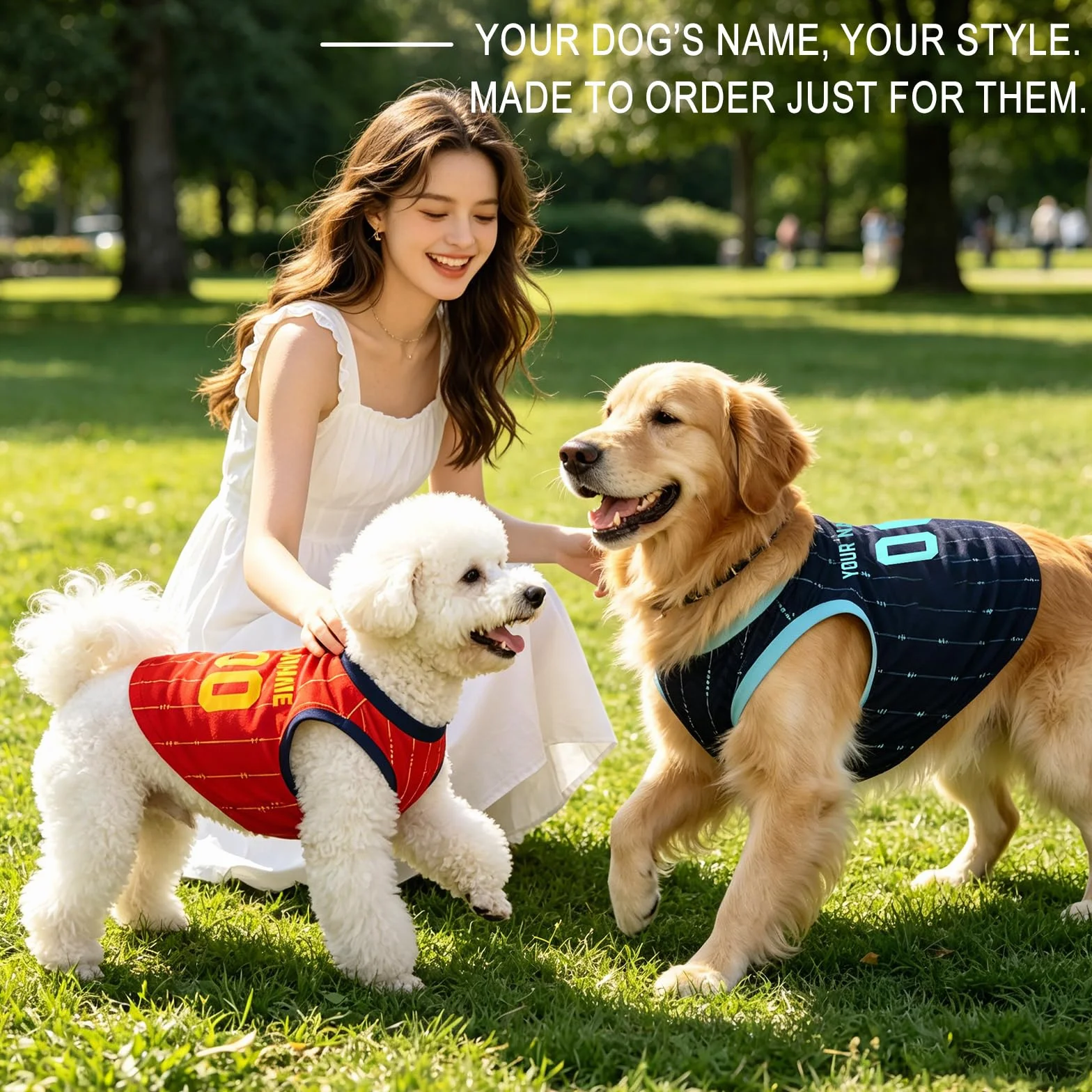 Tshirt Personnalisé pour Chien avec Nom & Numéro Coupe du Monde 2026 Maillot pour Chiens Petite et Moyenne Taille