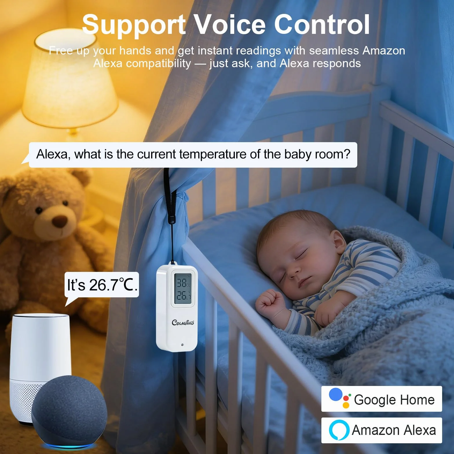 Thermomètre Hygromètre WiFi IP65, Capteur Température et Humidité avec Alerte App, Intérieur Extérieur, Données Exportables 1 An, pour Serre, Cave, Maison