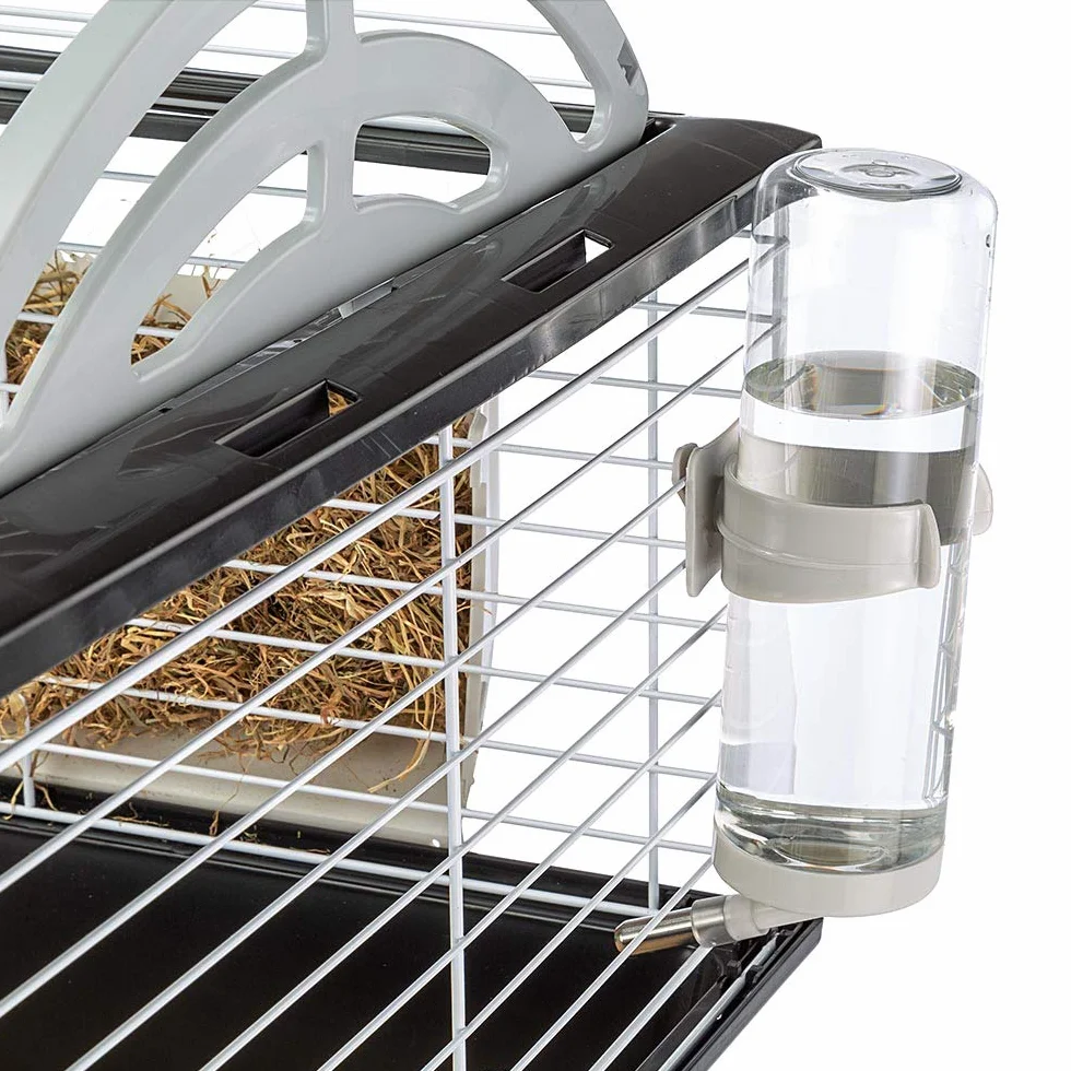 FERPLAST Cage pour Rongeurs CASITA 80 pour Cochons d'Inde, Cochons d'Inde, en Métal, Accessoires inclus : Mangeoire, Abreuvoir, Abreuvoir, Maison. 78x48xh50cm