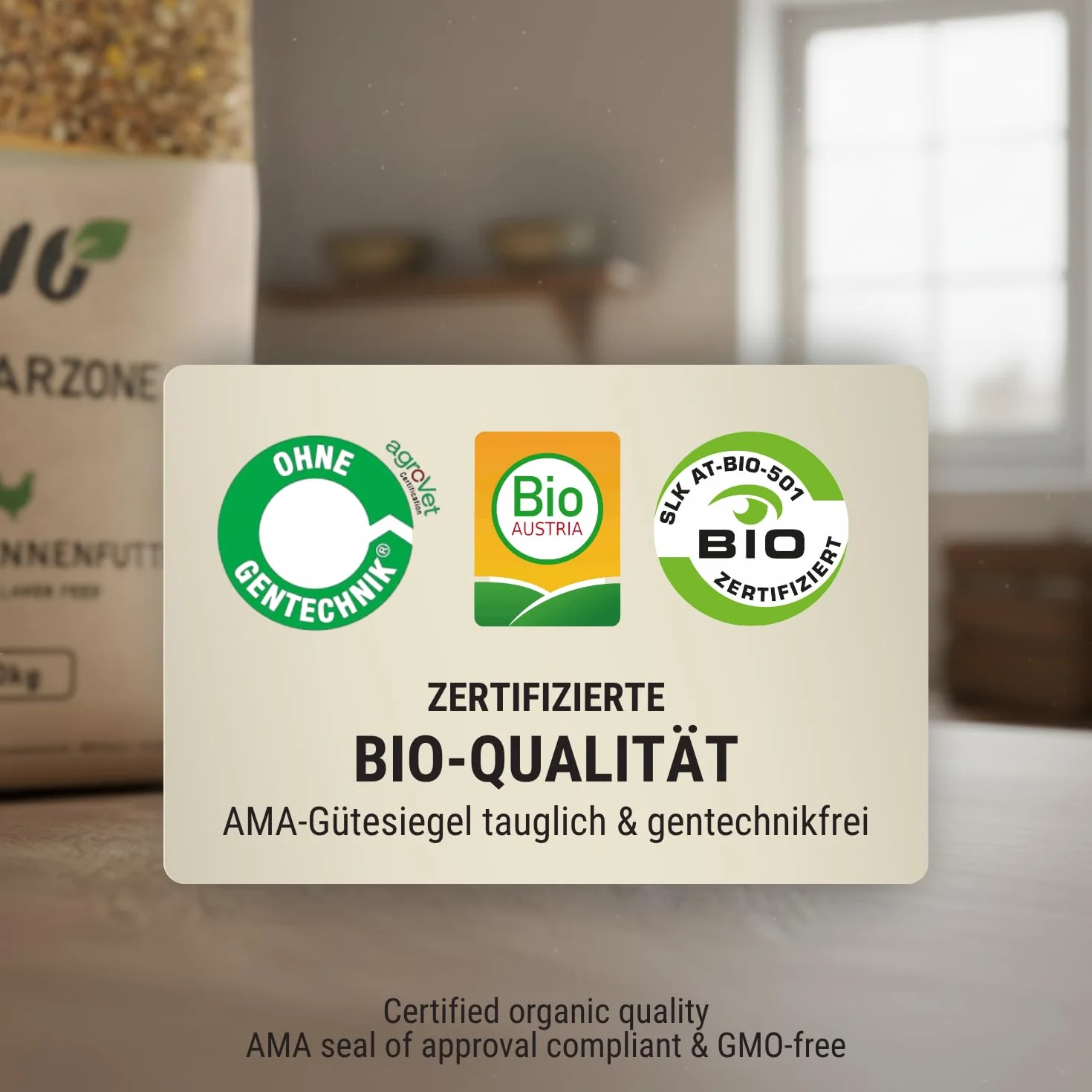 Agrarzone Aliment Bio pour Poules 20kg Muesli Premium - 100% Bio Autrichien sans OGM