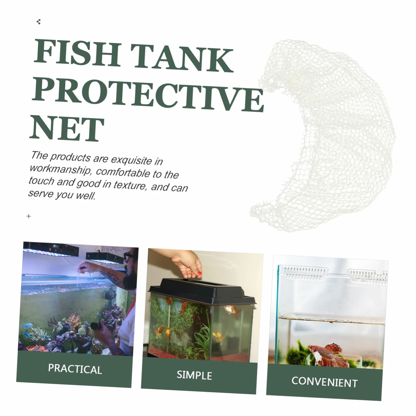 Filet Anti-Saut pour Aquarium Maille à Monter -même Protection Tortues Poissons